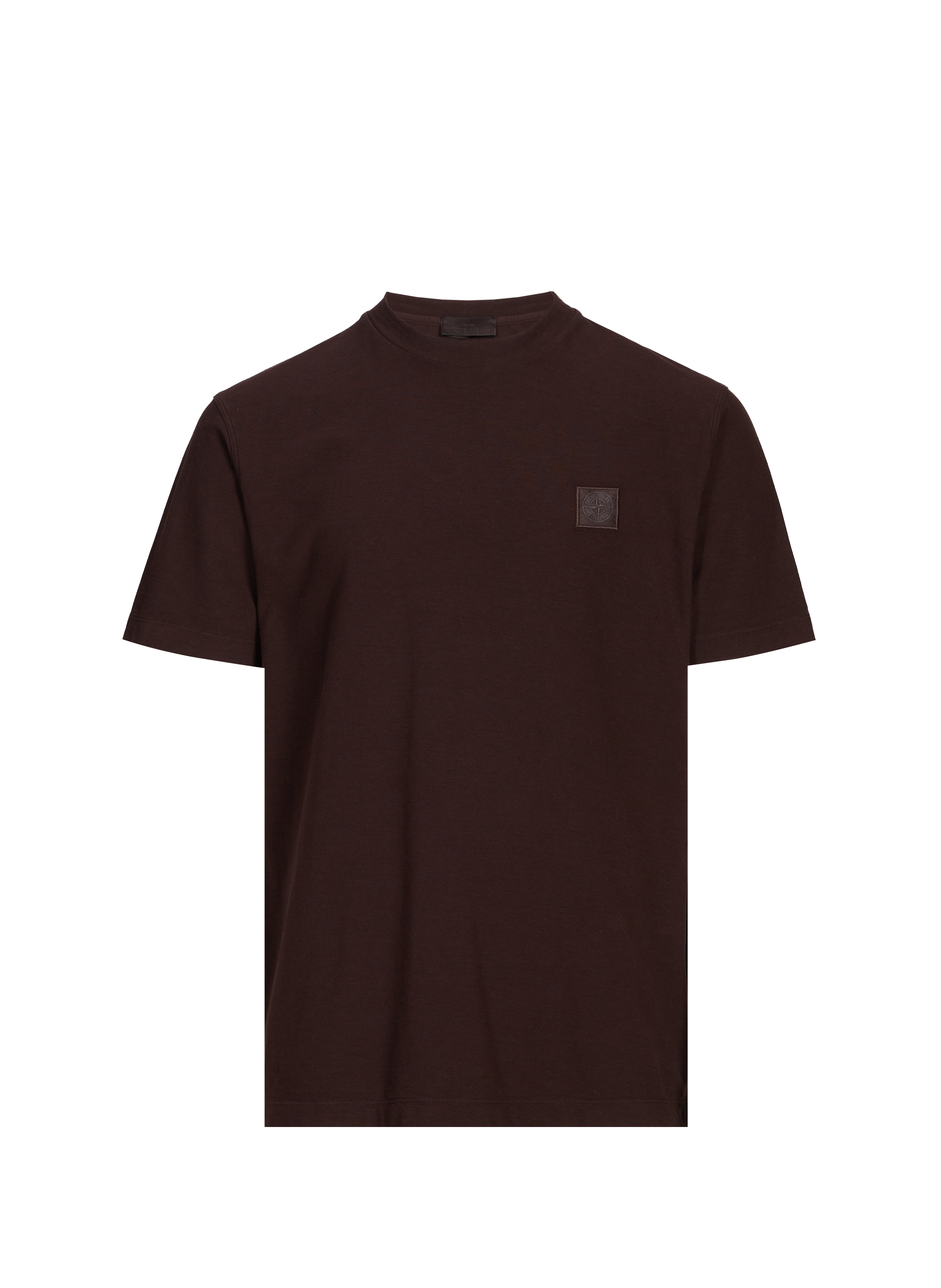 STONE ISLAND Classic Cotton T-Shirt Brown