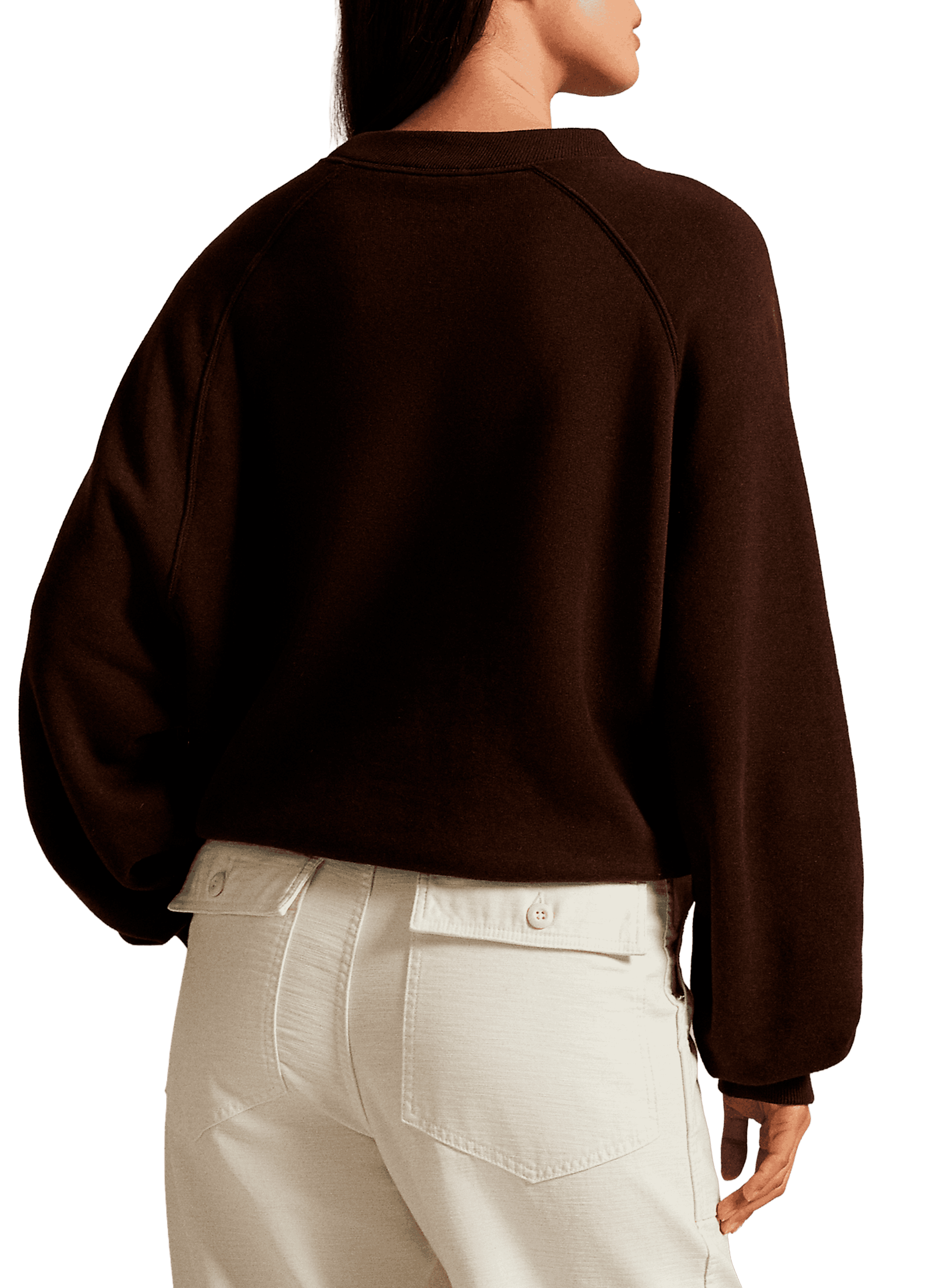 Sweat ample en coton mélangé POLO RALPH LAUREN Marron