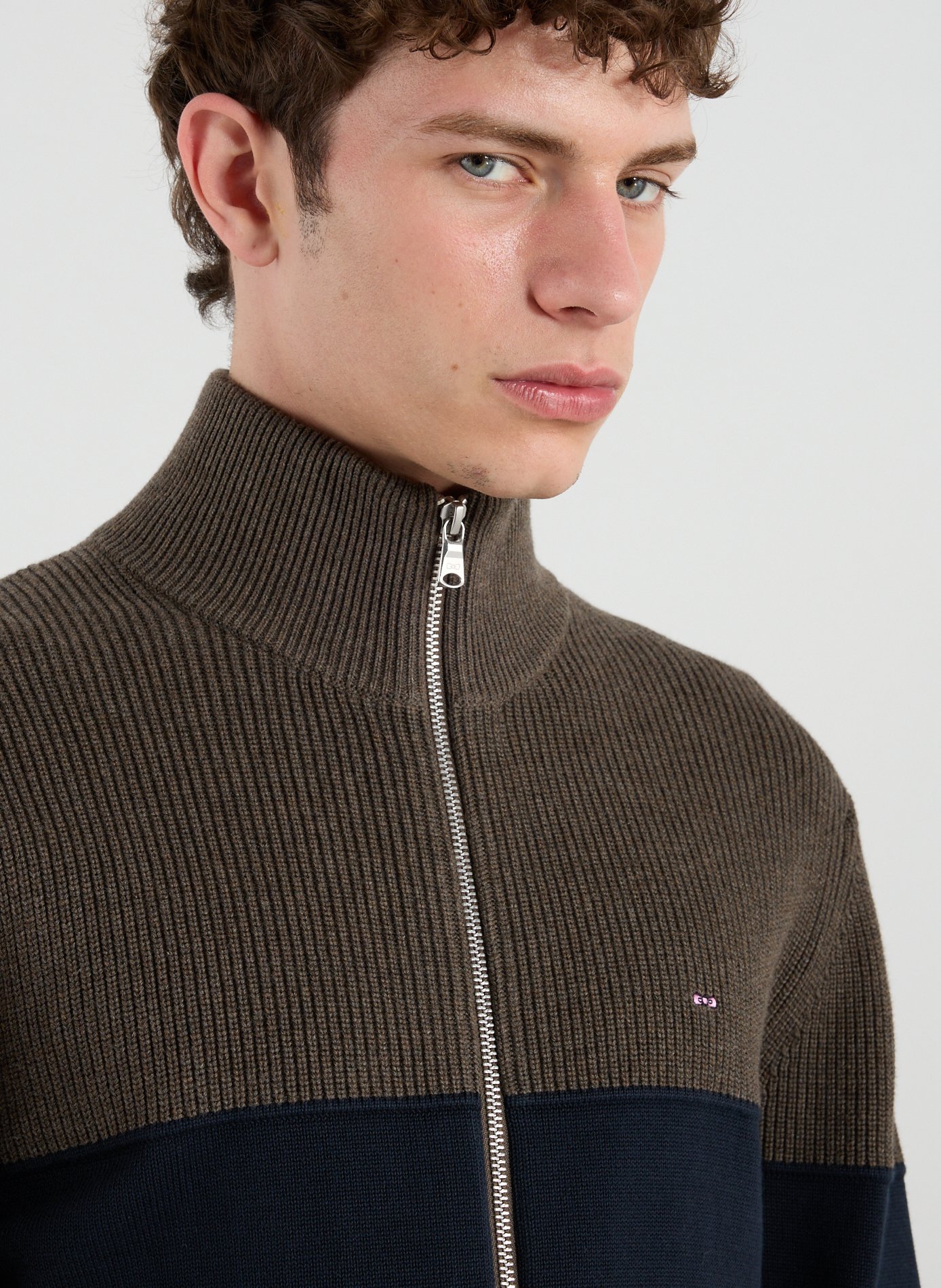 Cotton cardigan EDEN PARK Blue