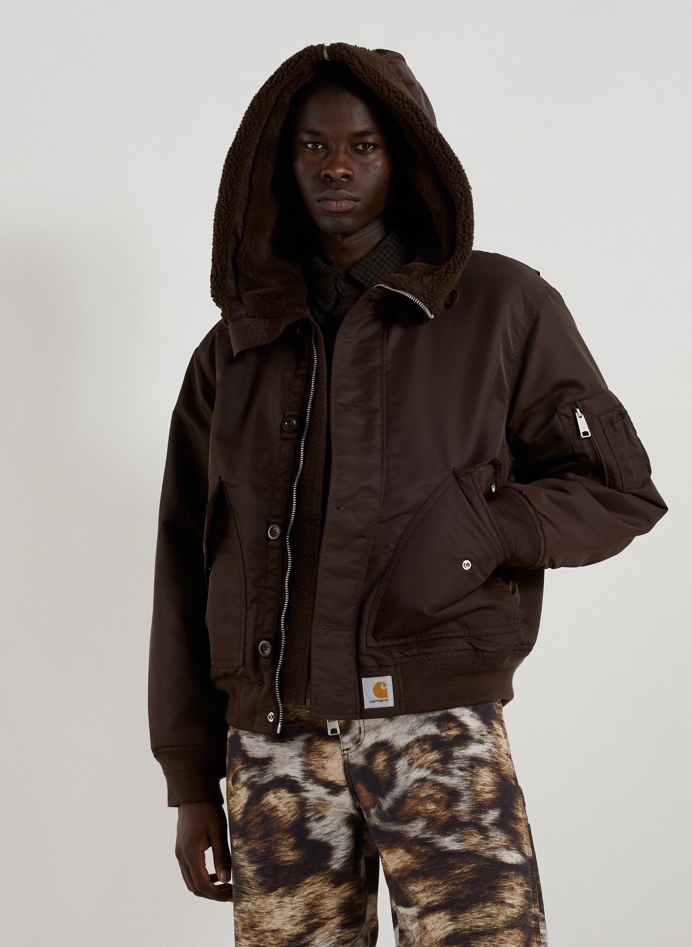 CARHARTT WIP Blouson Bomber Oltera Marron