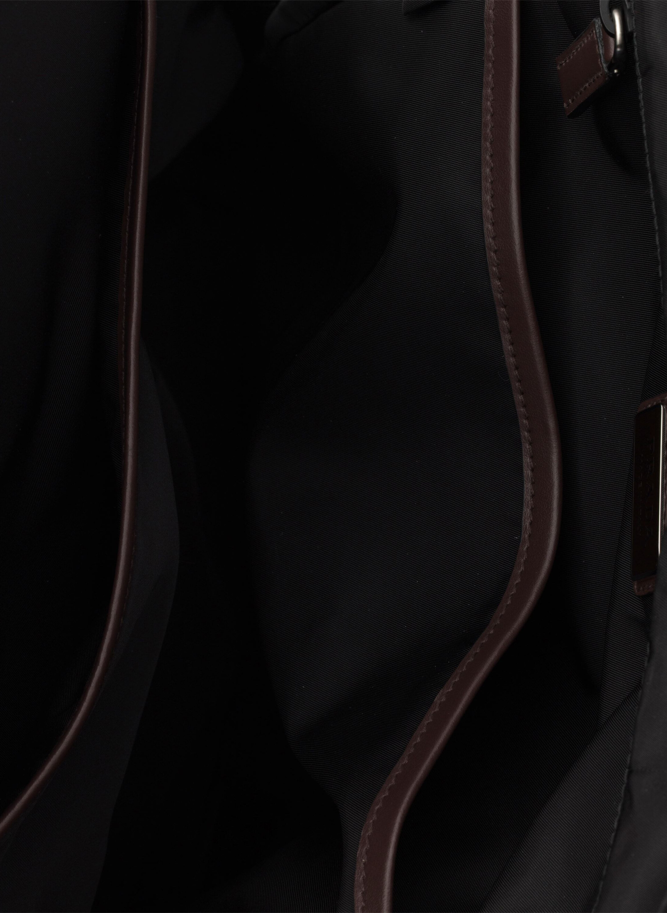 Sac à dos prada speedrock en re-nylon et cuir PRADA Noir