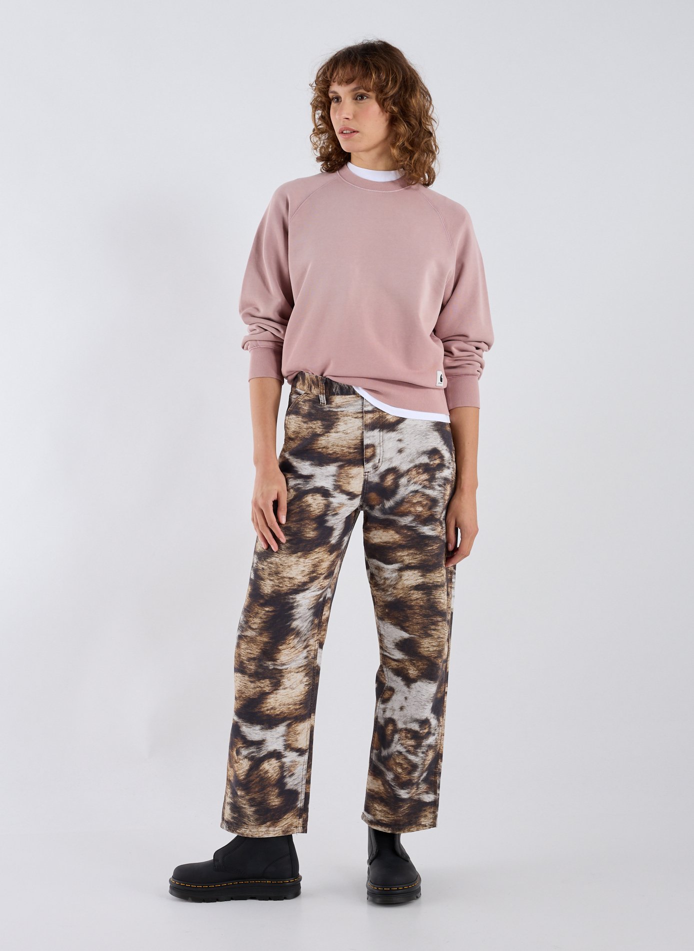 Sweatshirt en coton CARHARTT WIP Rose