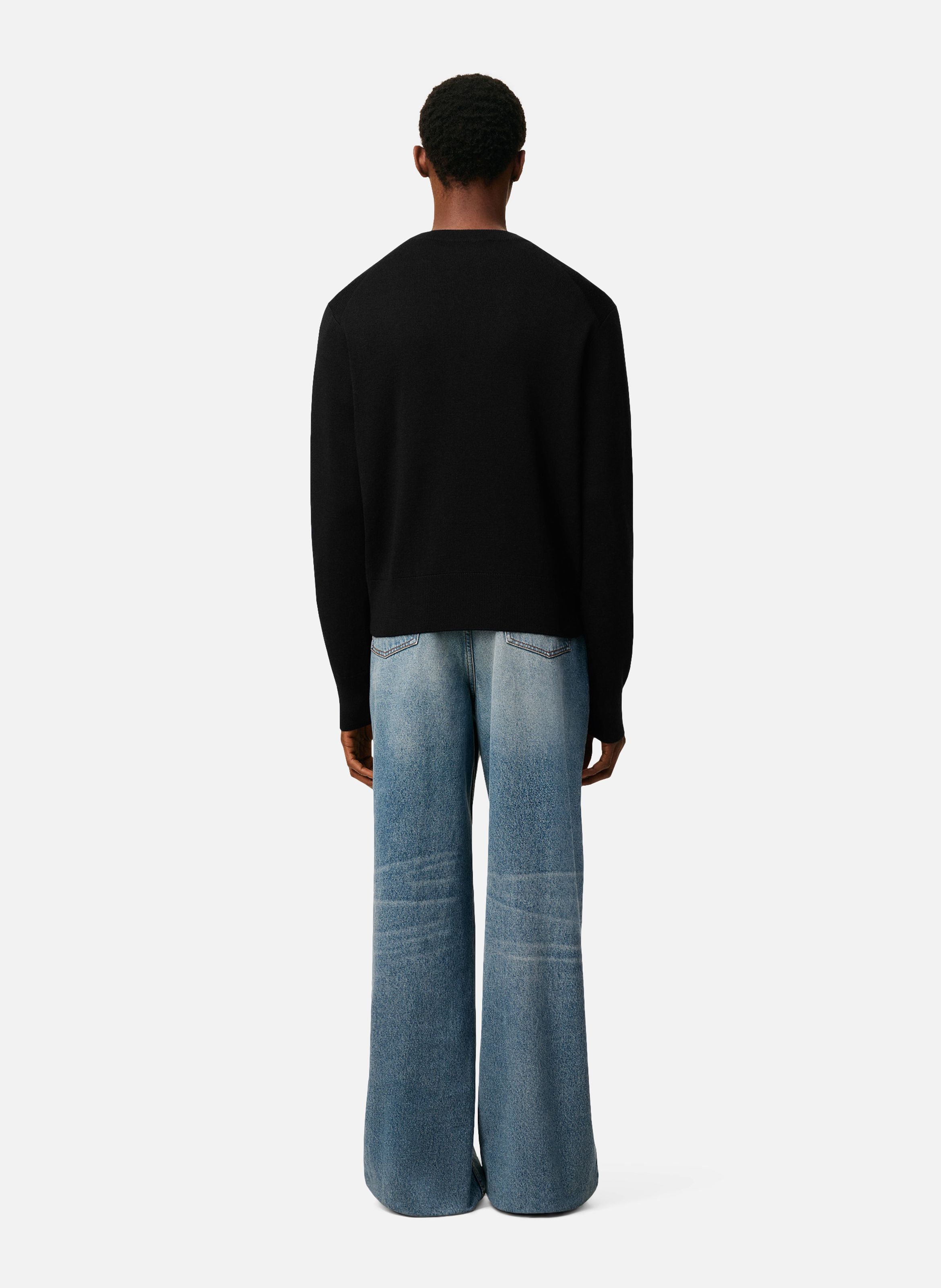 Cardigan ami de coeur en laine AMI PARIS Noir