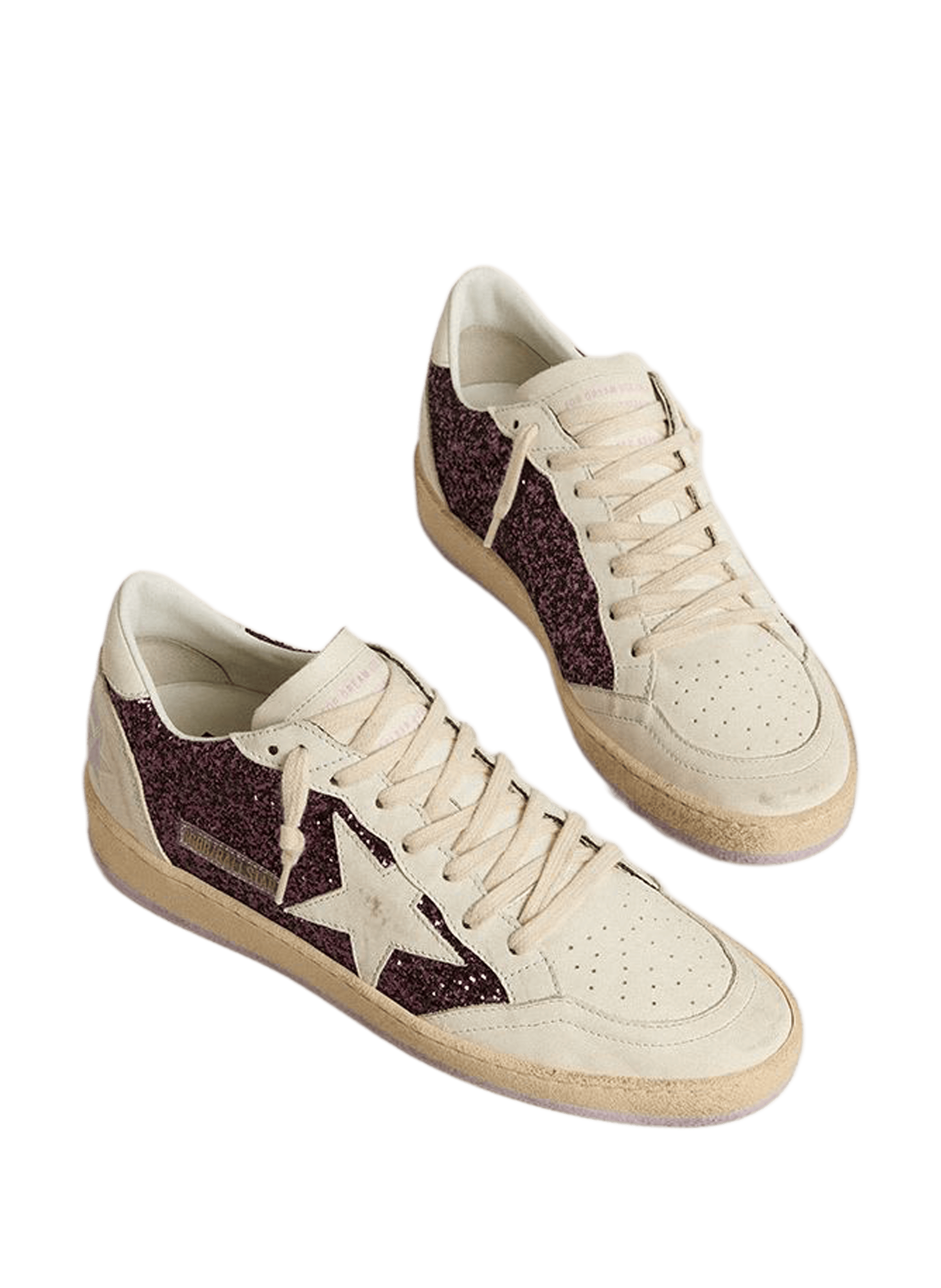 Baskets Ball Star en cuir GOLDEN GOOSE Violet