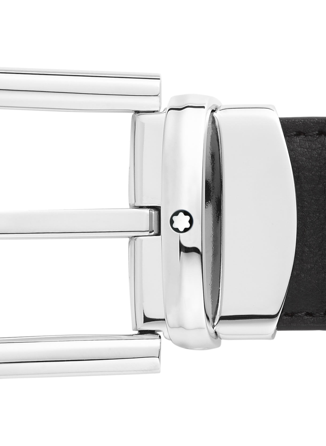 Reversible leather belt MONTBLANC Black