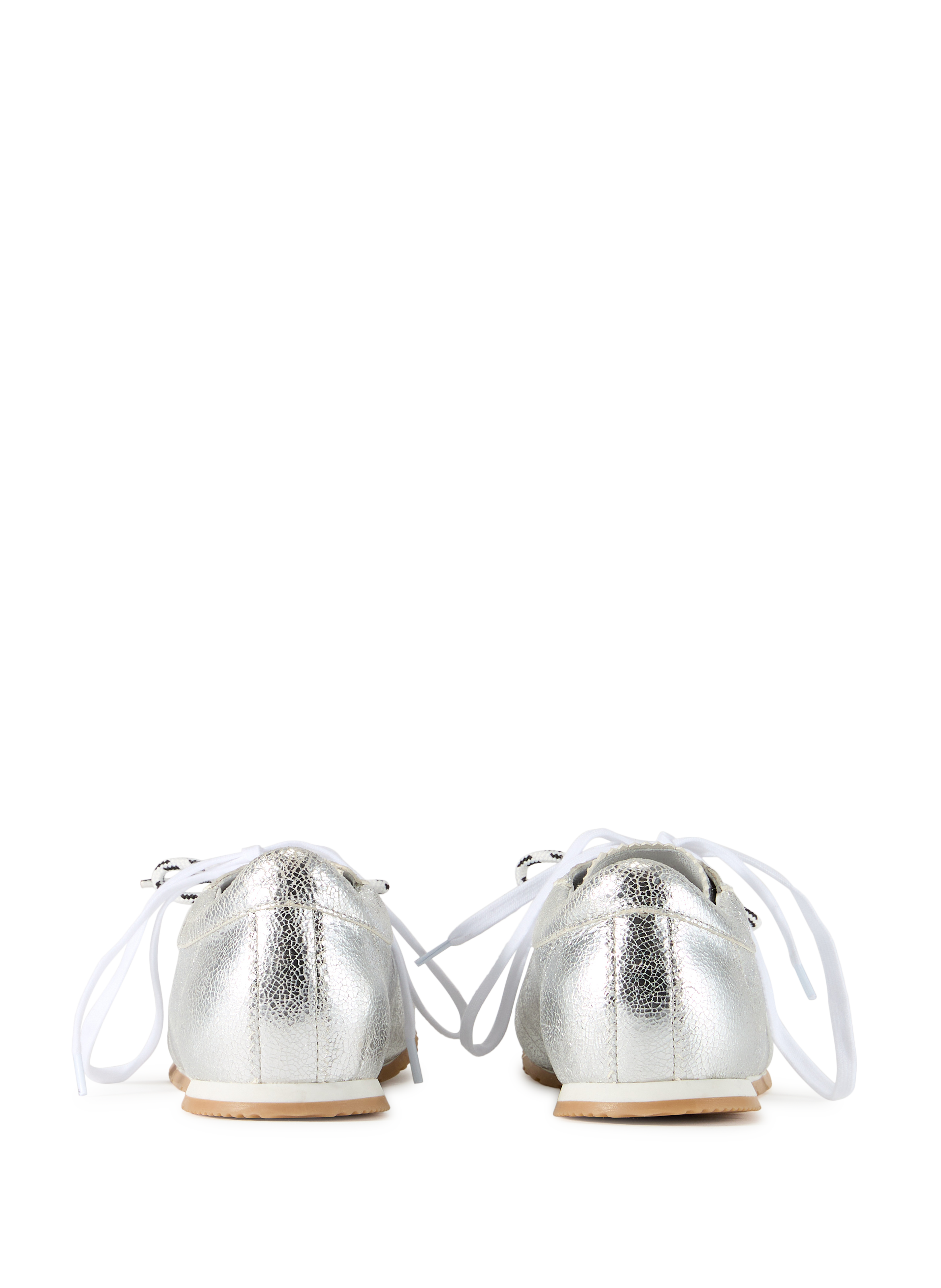 Baskets Foudre en cuir suédé SAISON 1865 Argent