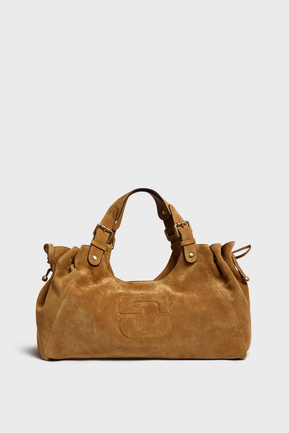 Sac à main en cuir velours - chiara gd GERARD DAREL Marron
