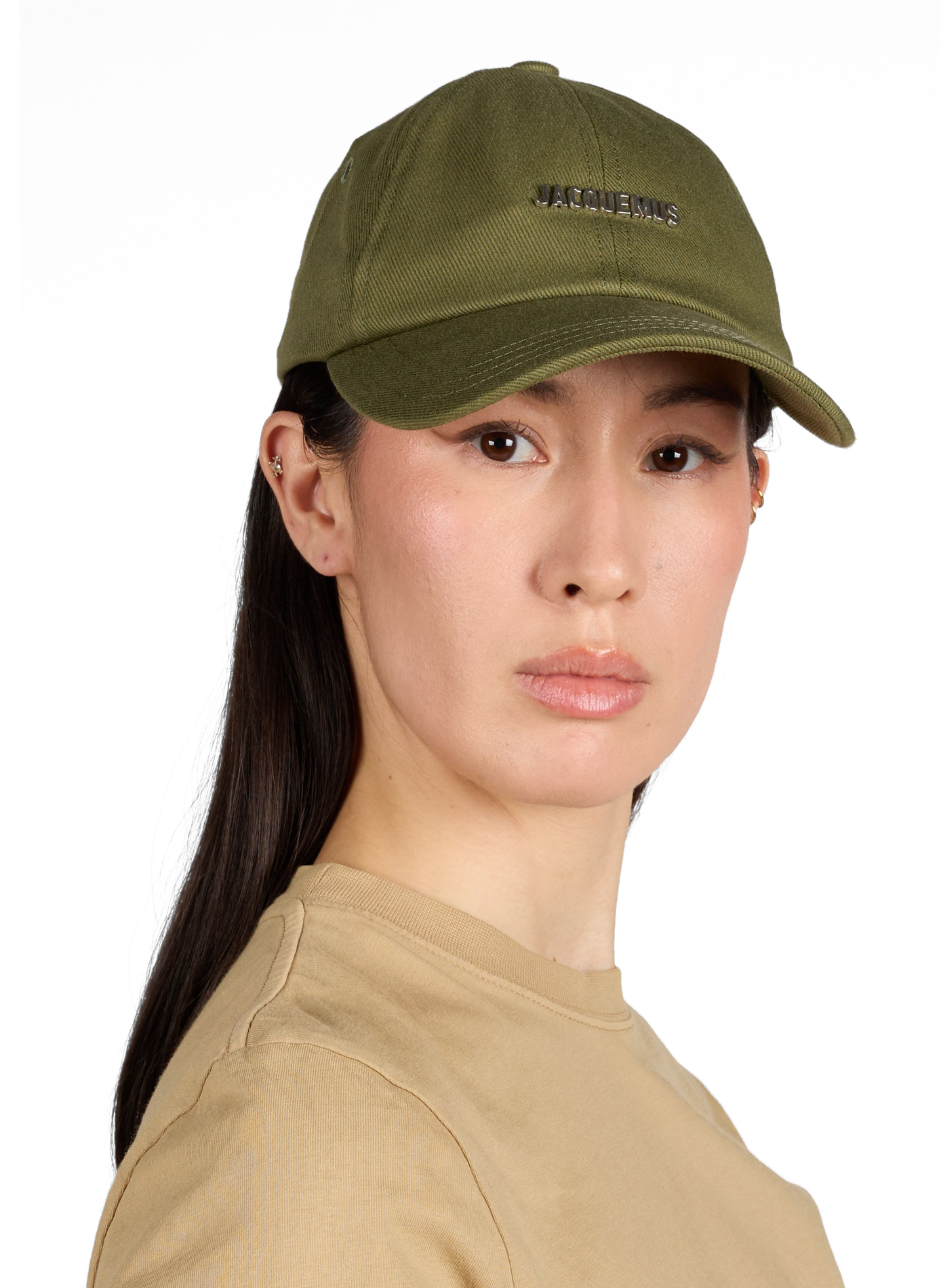 La casquette Gadjo en coton JACQUEMUS Kaki