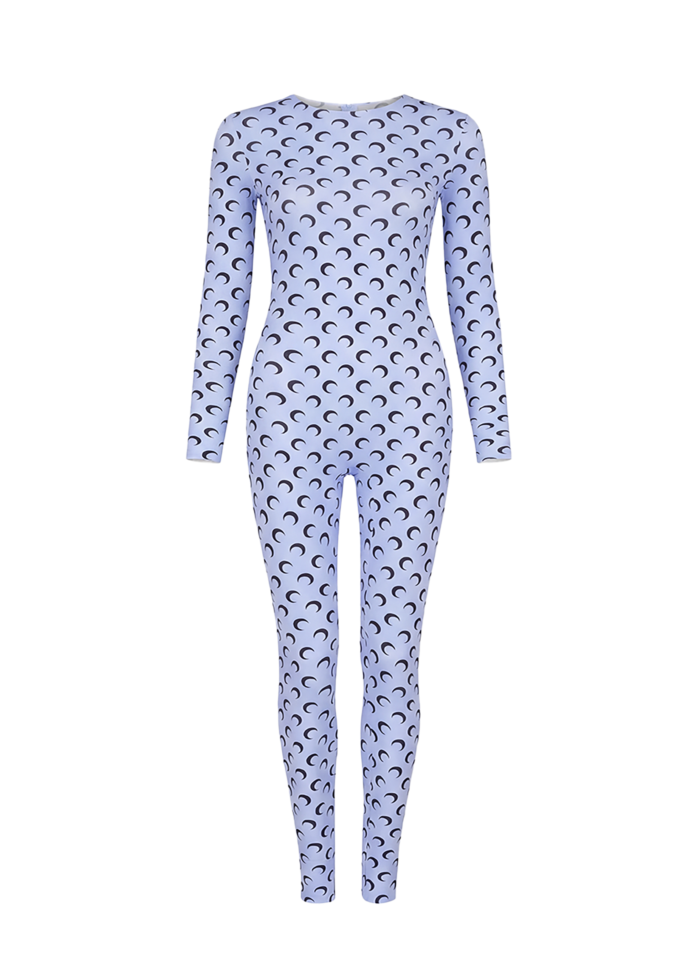 Moon printed jersey ls catsuit MARINE SERRE Blue