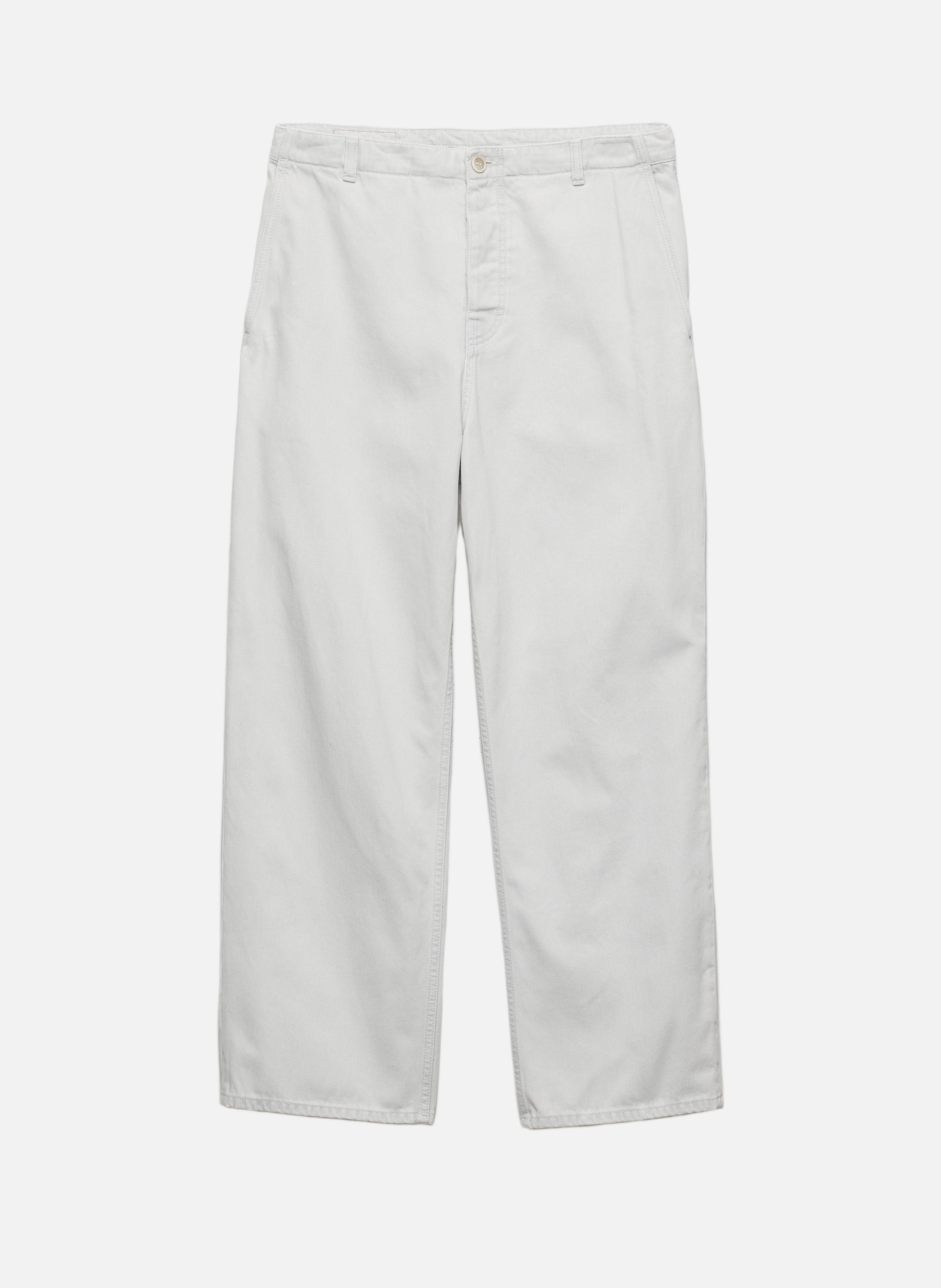 Jean en denim délavé taille classique PRADA Bleu