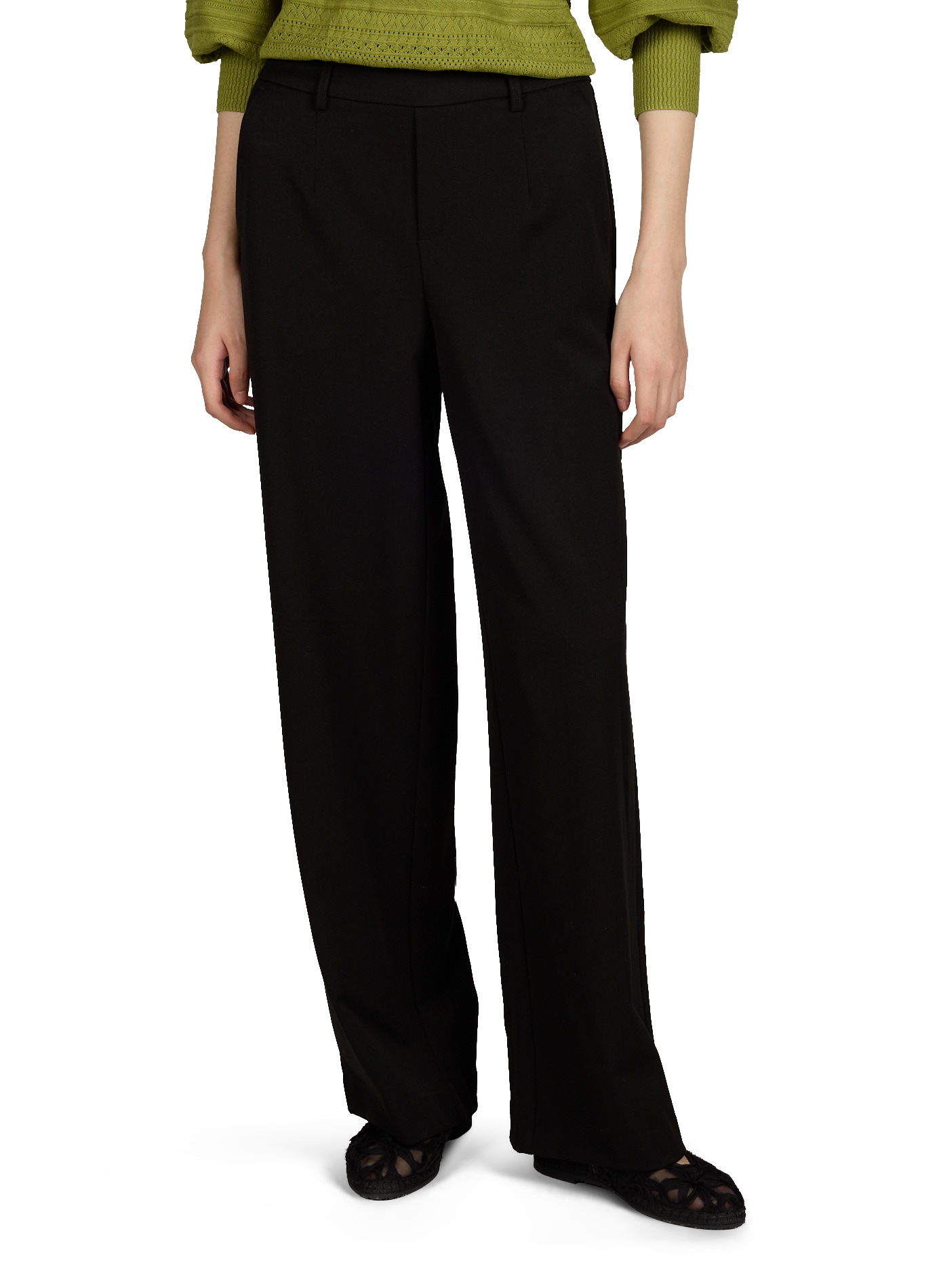 Wide-leg pants with elastic waistband OBJECT