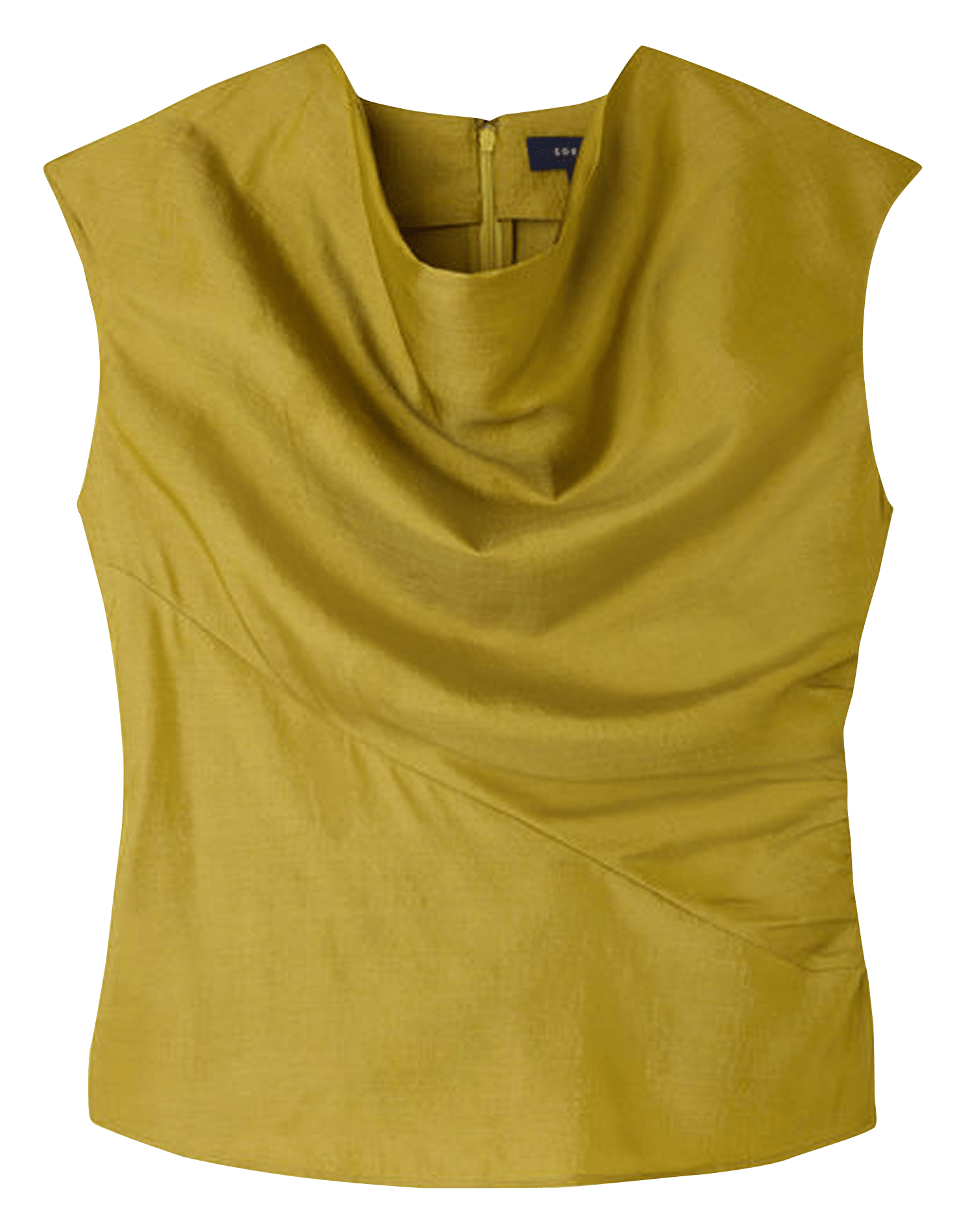 Top cintré en soie eclat SOEUR Vert