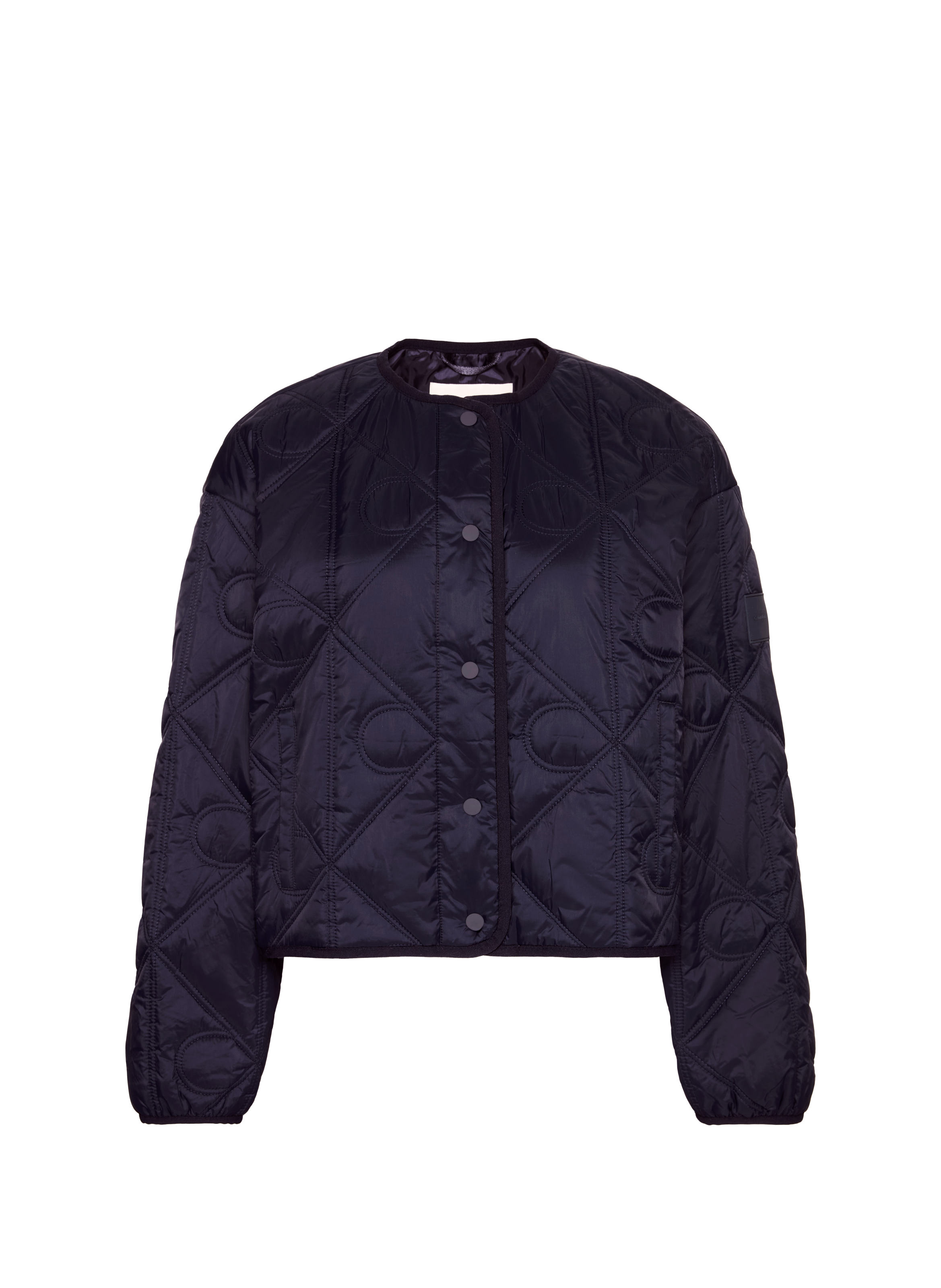 Short quilted straight jacket CALVIN KLEIN Blue
