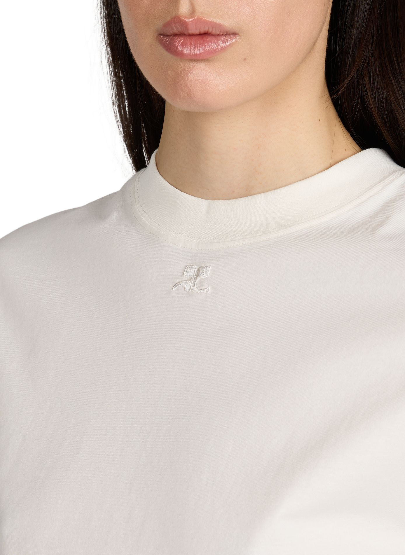 T-shirt oversize en coton COURRÈGES Blanc