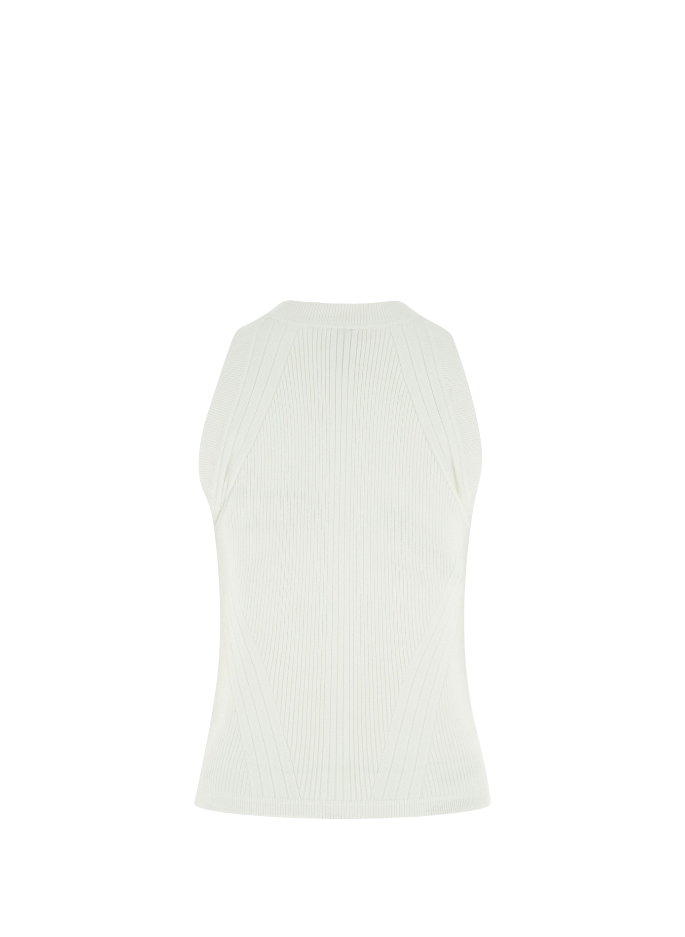 Ribbed Marciano Top with Pearls GUESS Beige