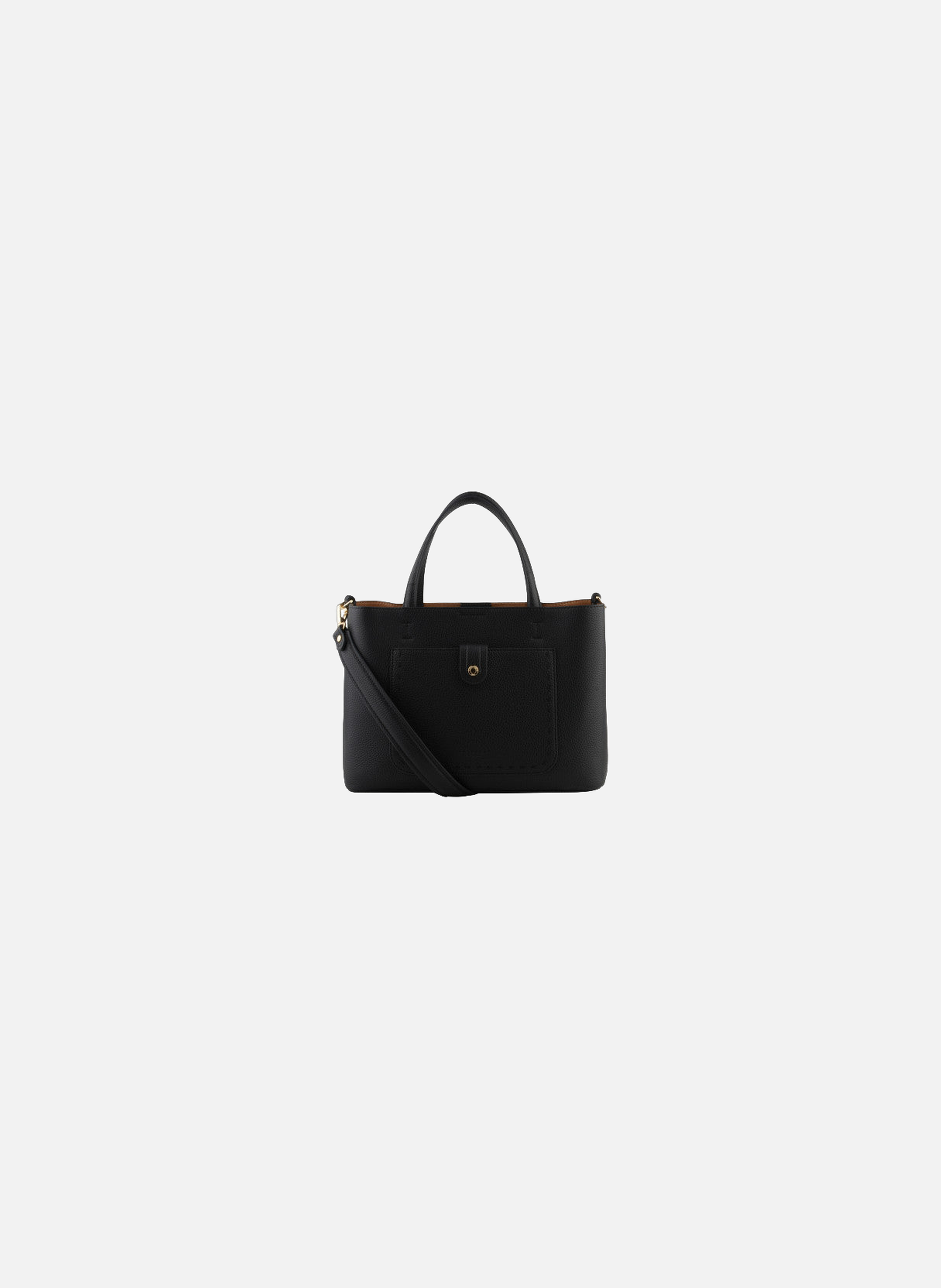 Bride soft | sac à main en cuir de vachette POURCHET Noir
