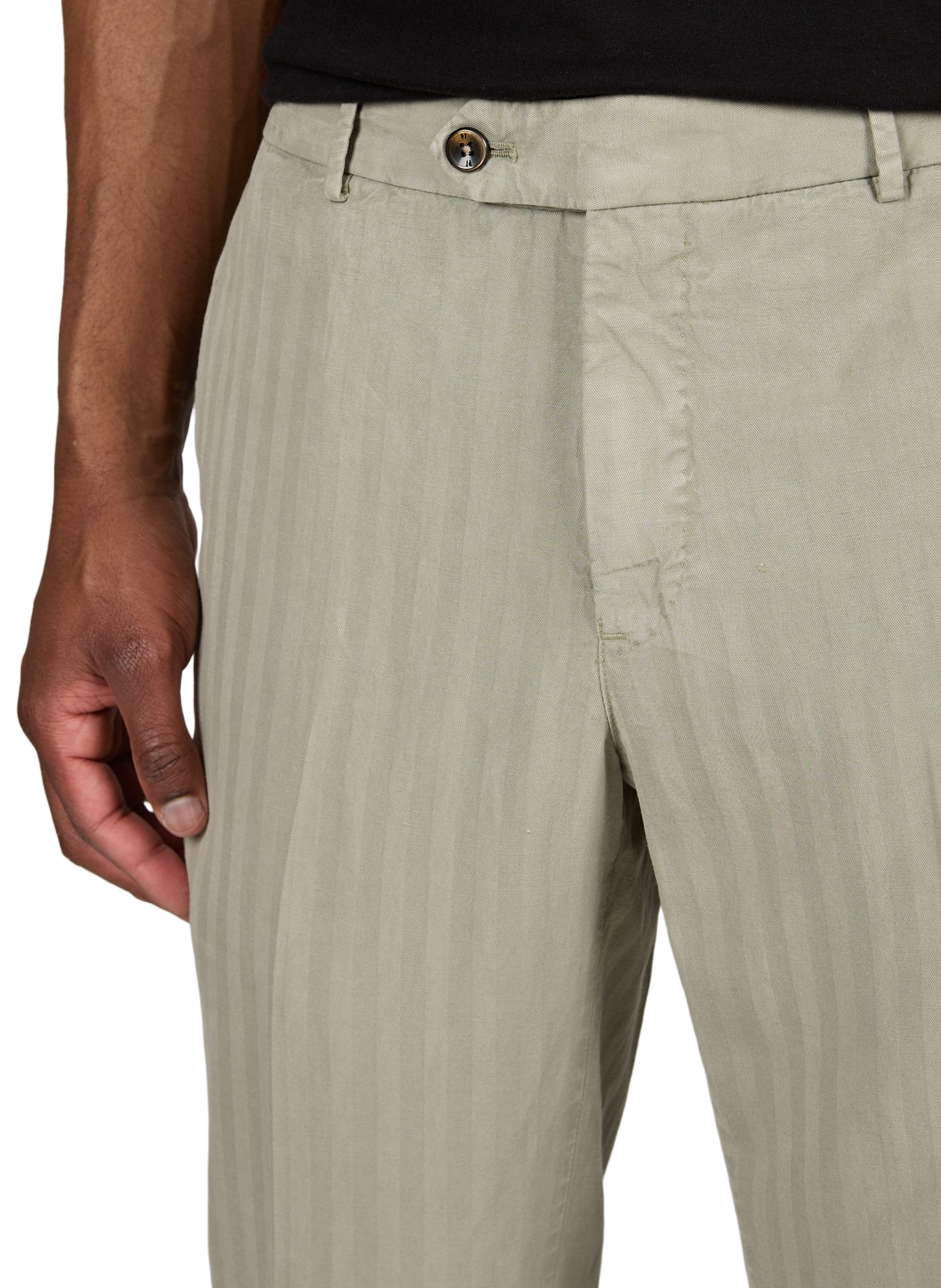 Trousers with ties PT01 Green