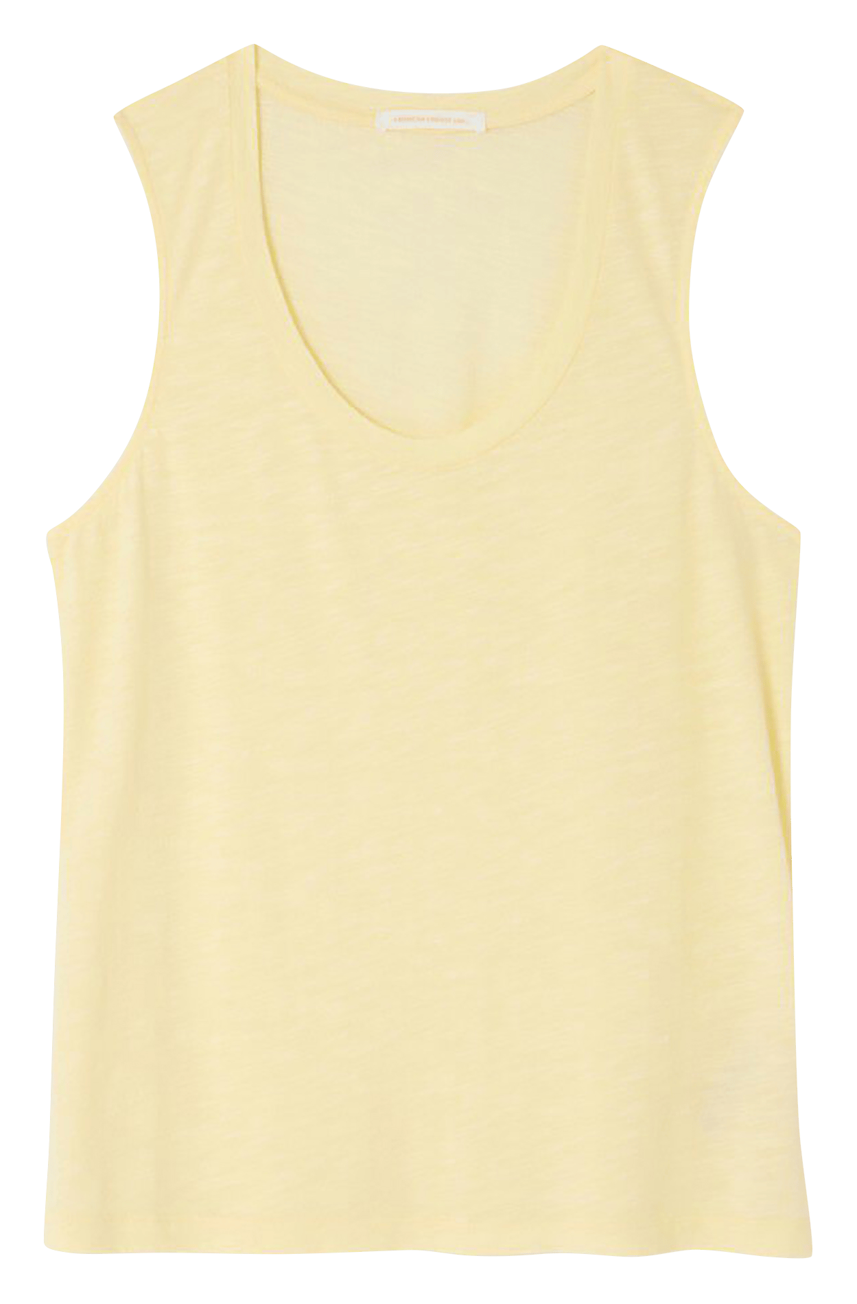 Débardeur à col rond en coton mélangé jacksonville AMERICAN VINTAGE Jaune
