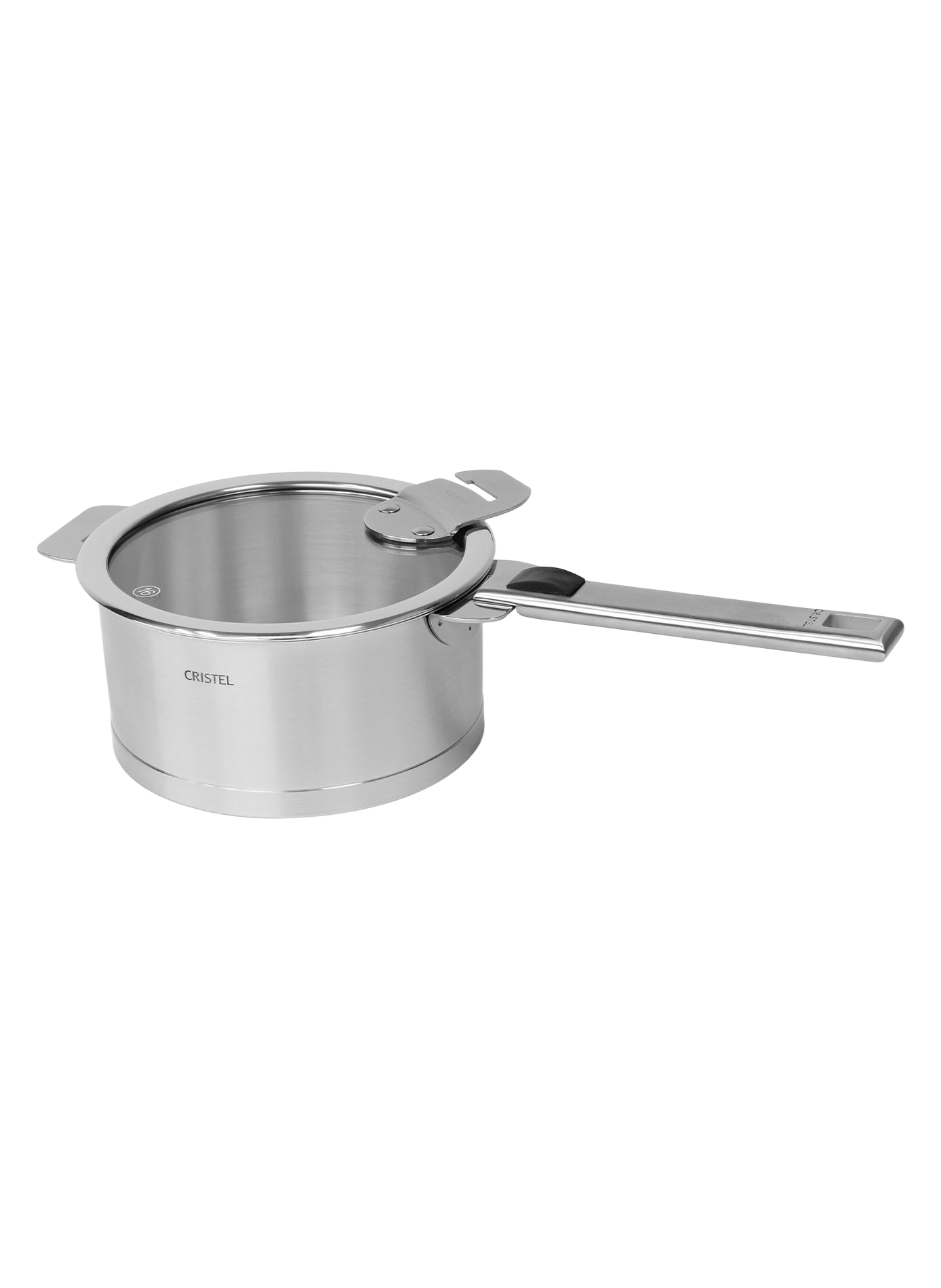 Casserole à poignée amovible en inox Strate CRISTEL Gris