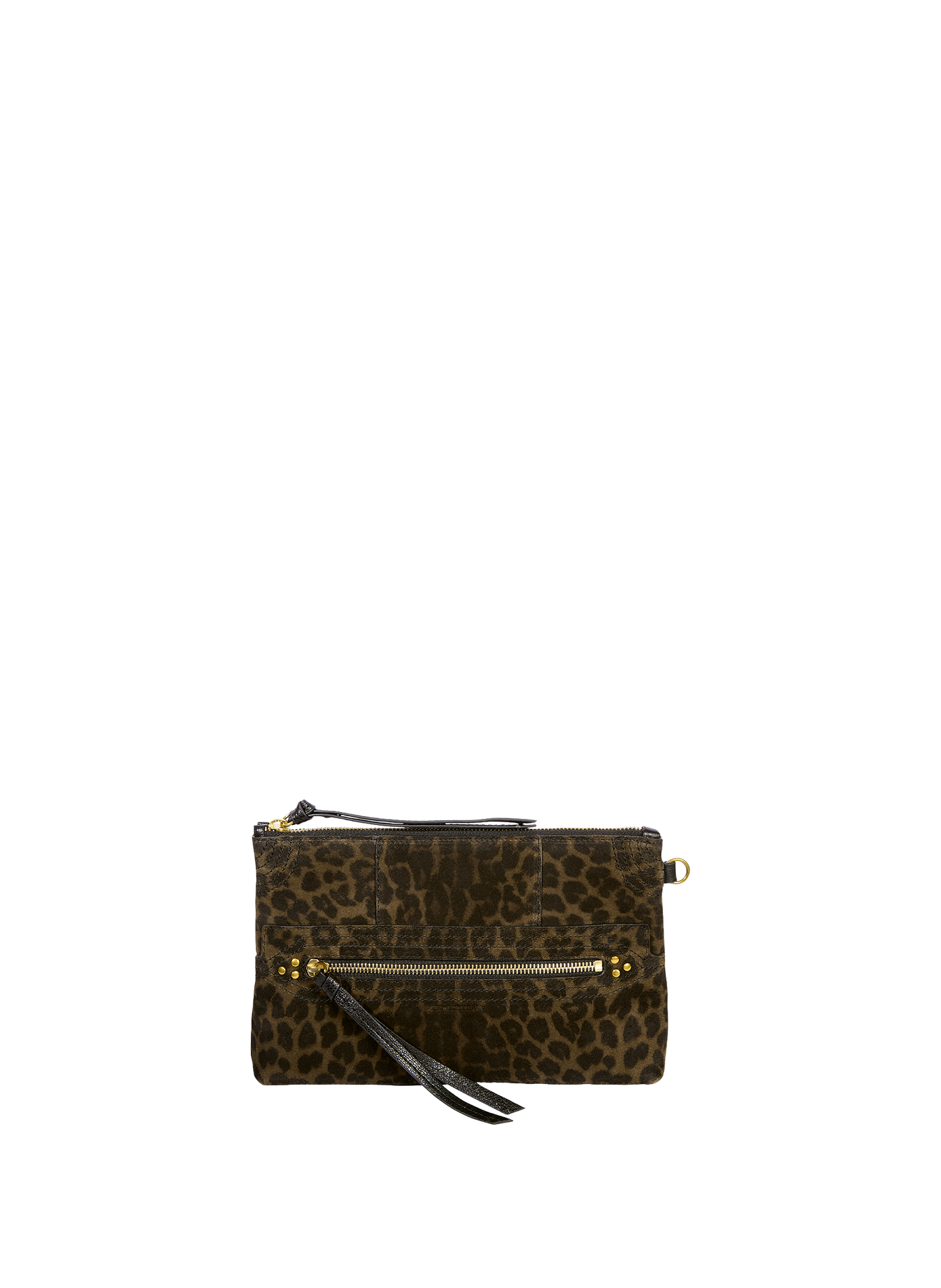 Lucky suède clutch JÉRÔME DREYFUSS Kaki