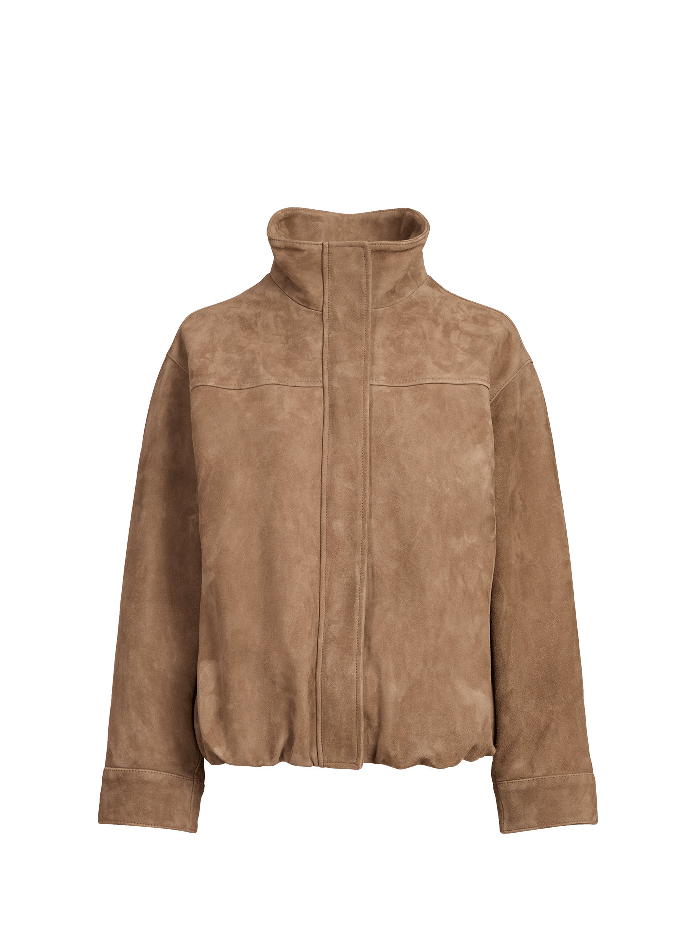 Lederjacke mit Ballonsaum SAISON 1865 Braun