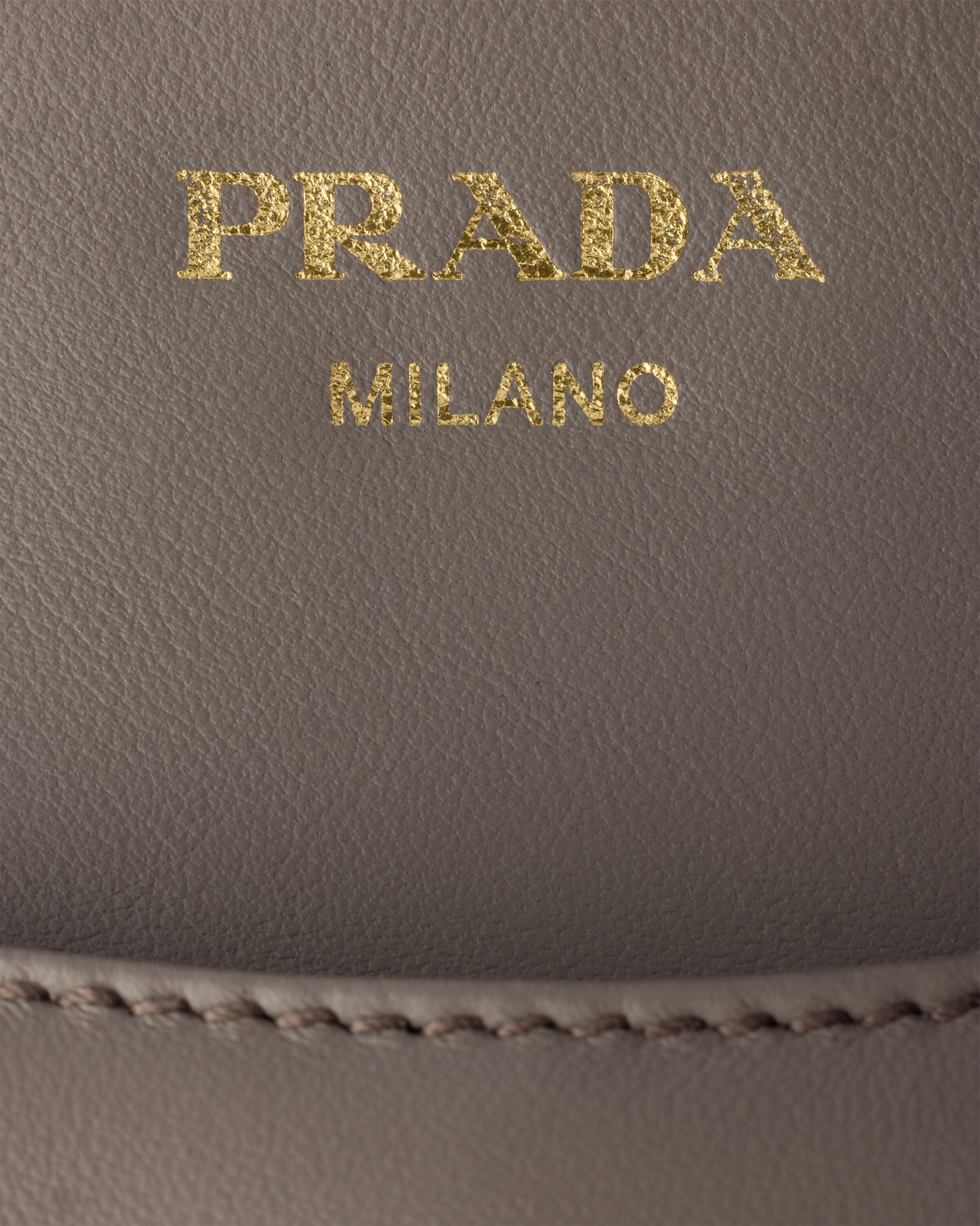 Mini sac à main prada carry en cuir PRADA Gris