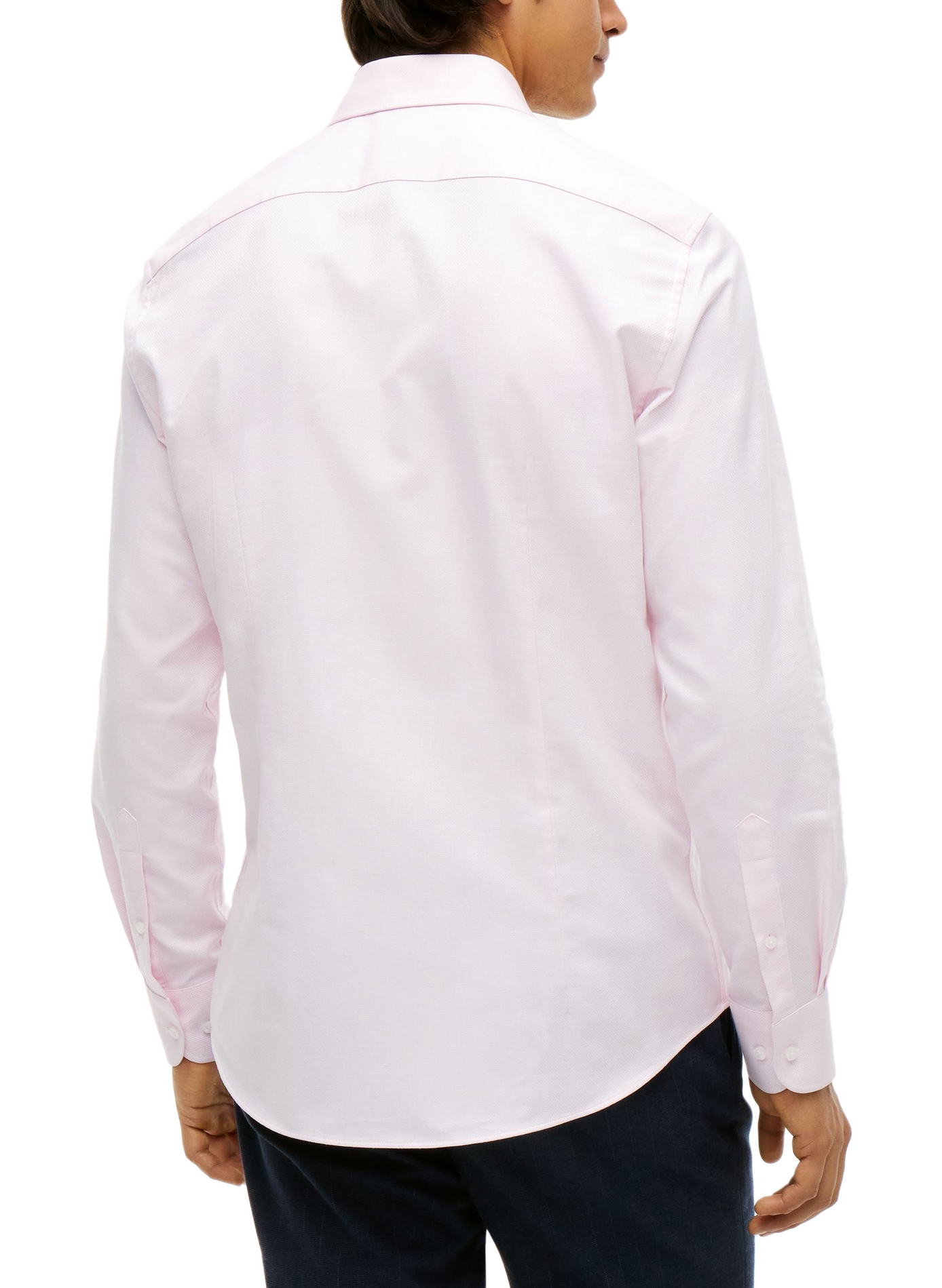 Straight classic collar shirt in cotton TOMMY HILFIGER Pink