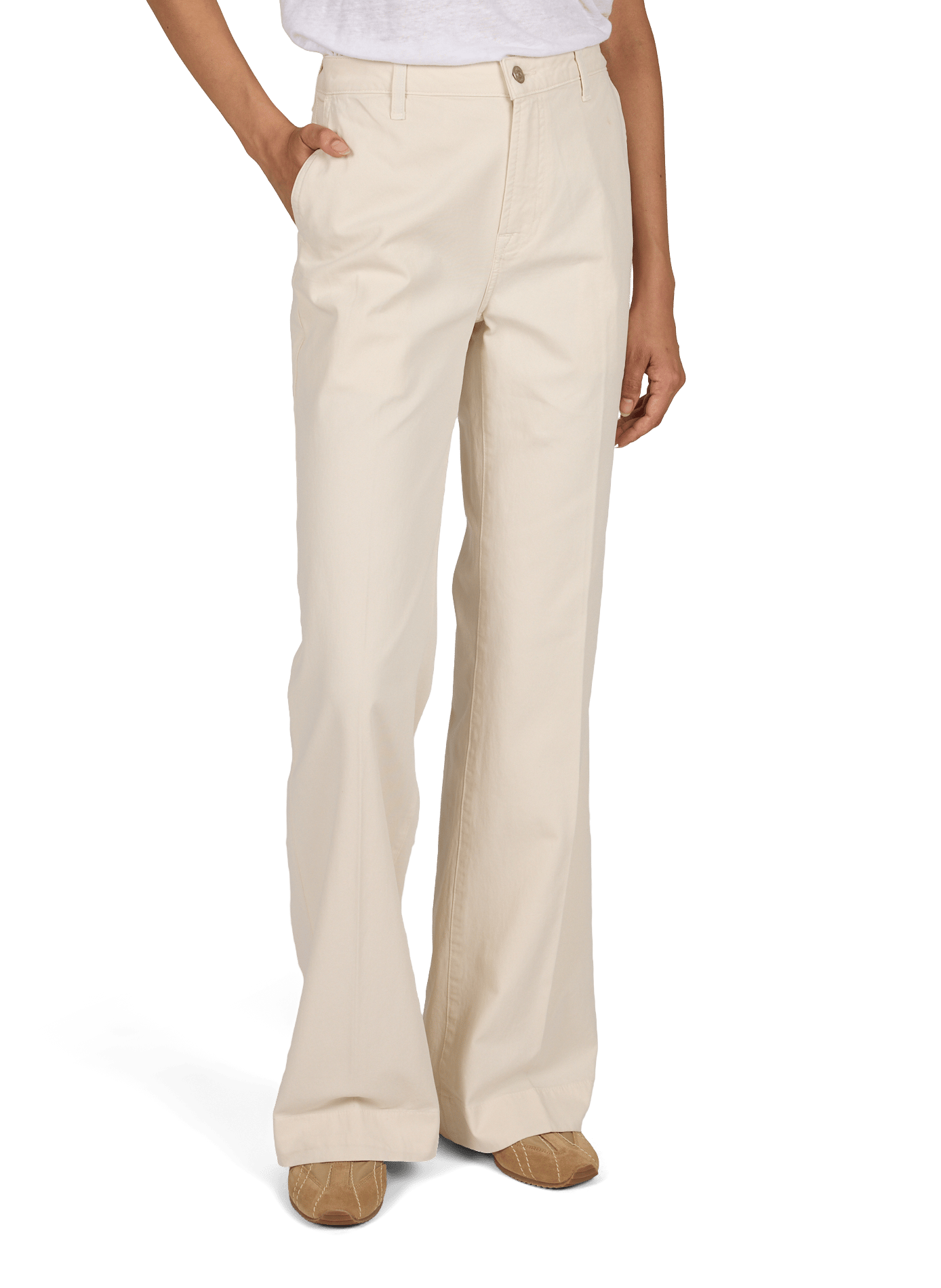 Hose Modern Dojo aus Baumwollmischung 7 FOR ALL MANKIND Beige