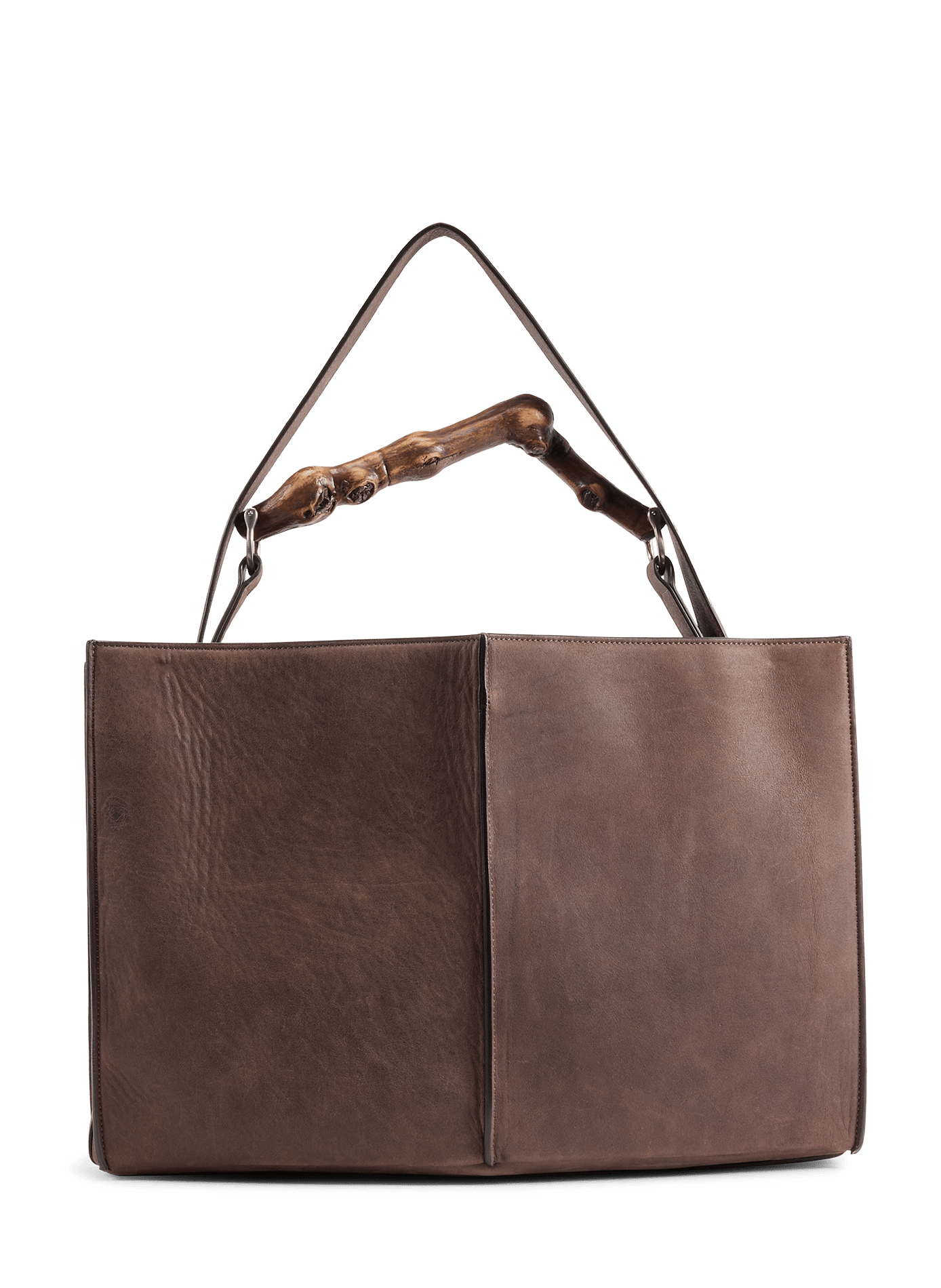 Heritage leather tote bag SAISON 1865 Brown