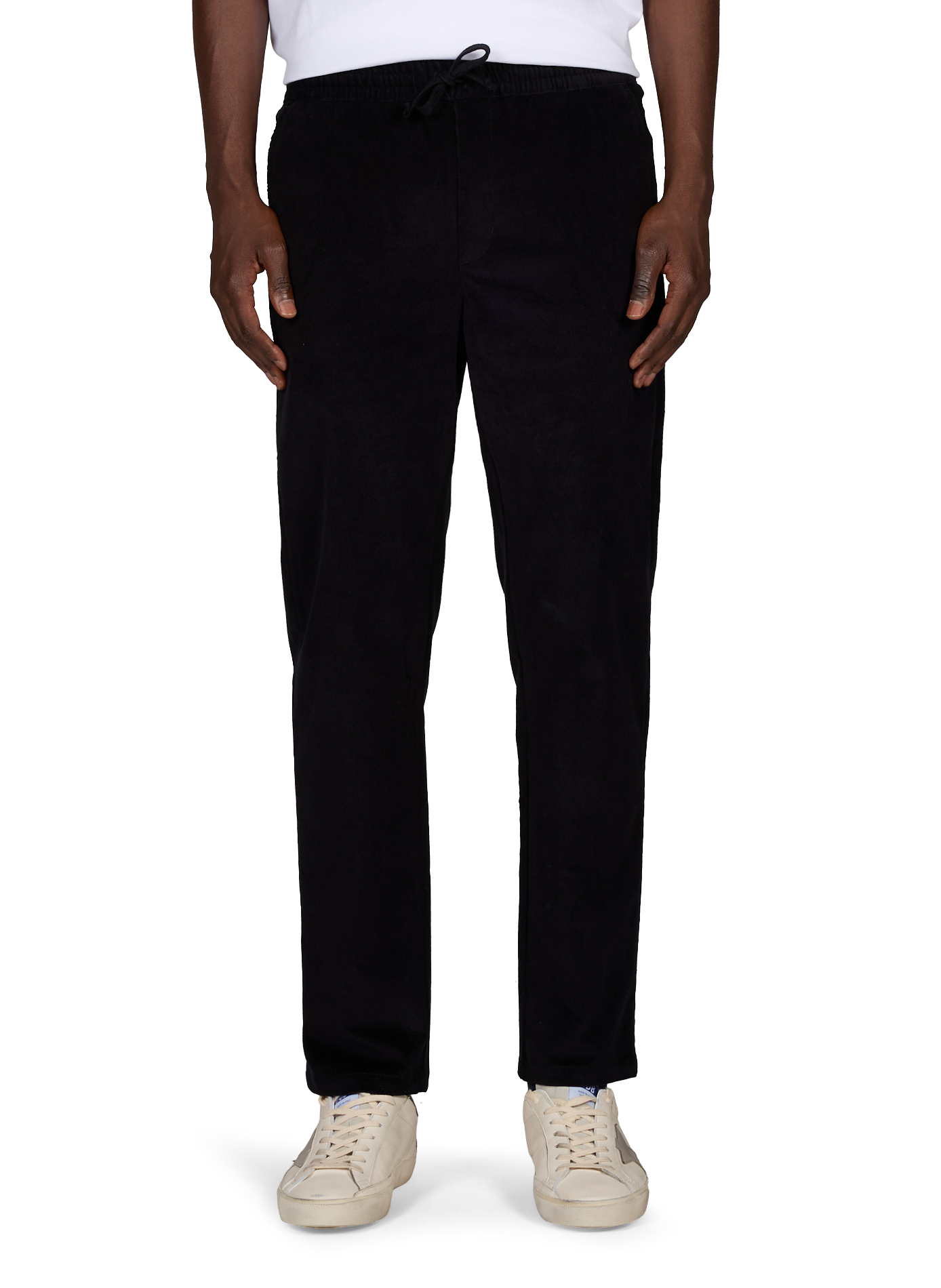 Rechte broek in effen katoenmix MAISON LABICHE Blauw
