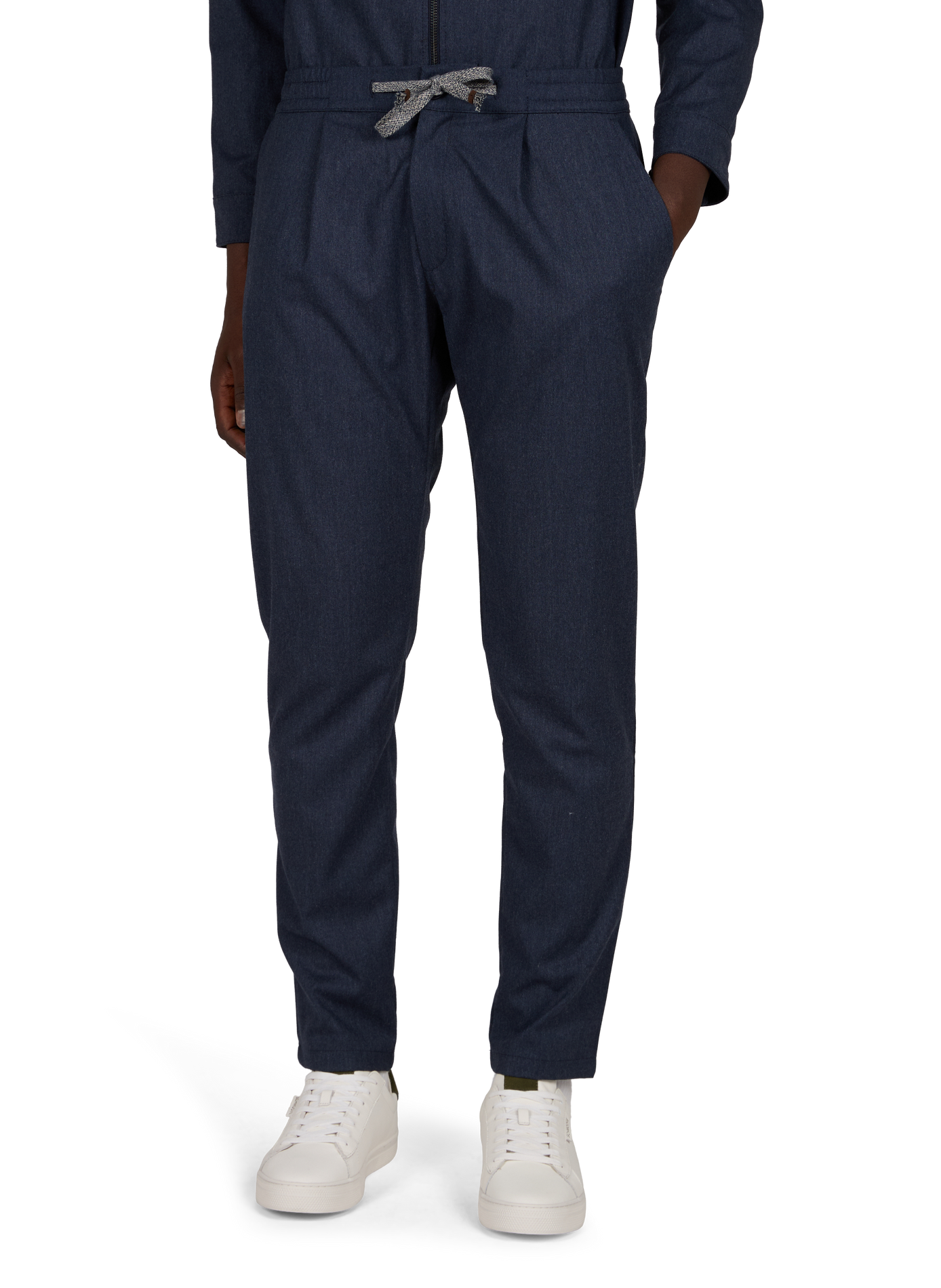 Straight pants by Thomas Lipari with drawstrings 1789 CALA Blue