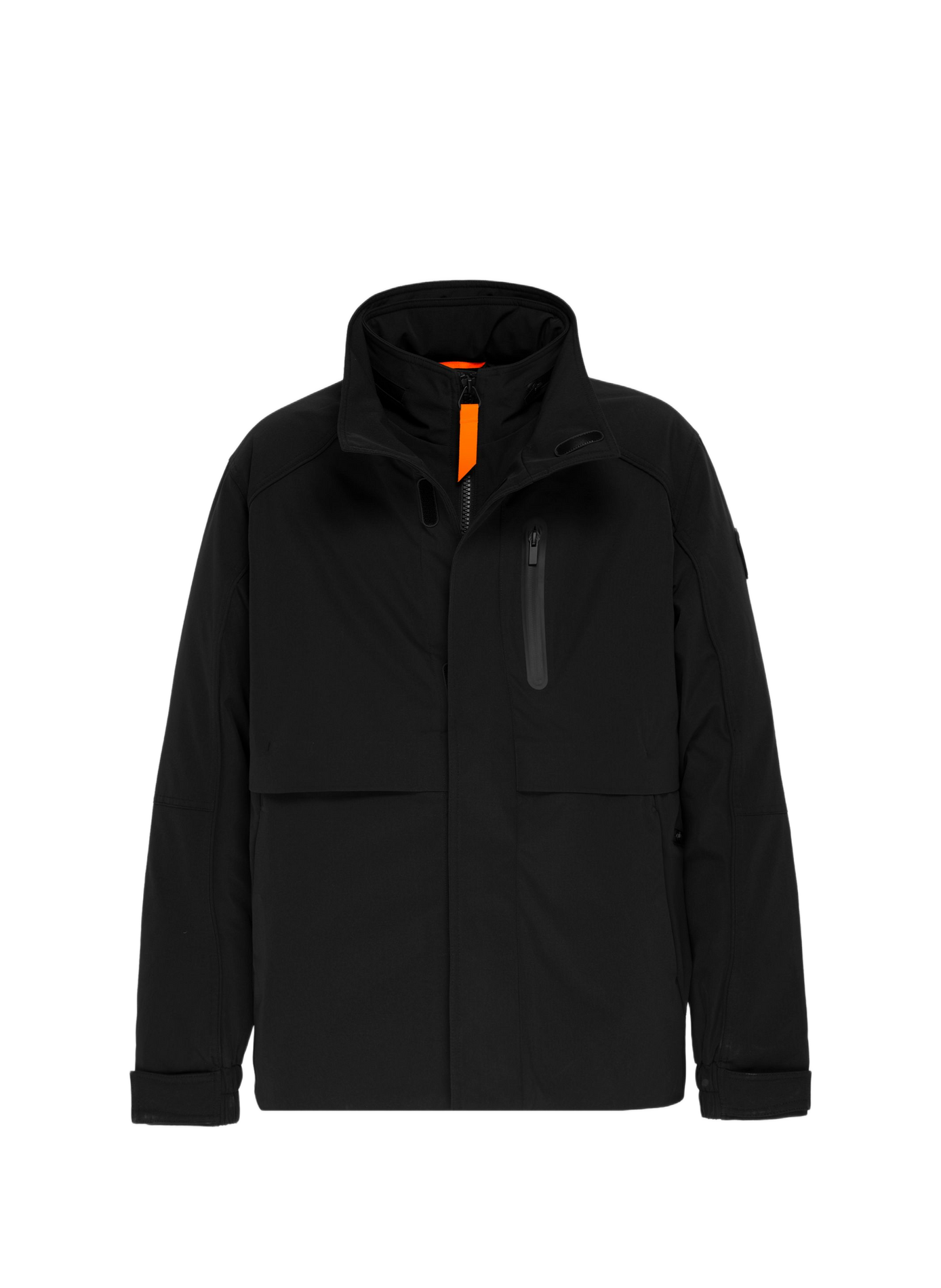 Veste col montant droite unie GERTRUDE Noir