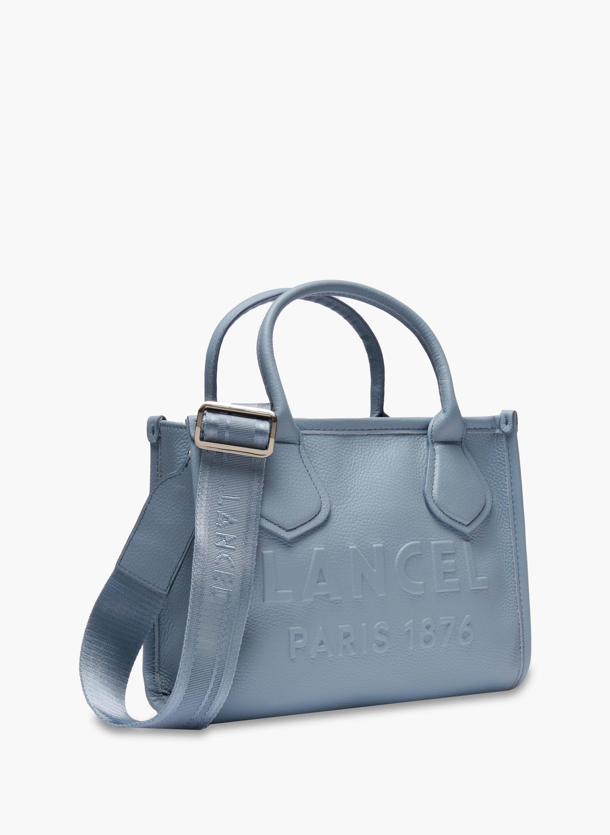 Sac cabas zippé s jour de lancel en cuir LANCEL Bleu