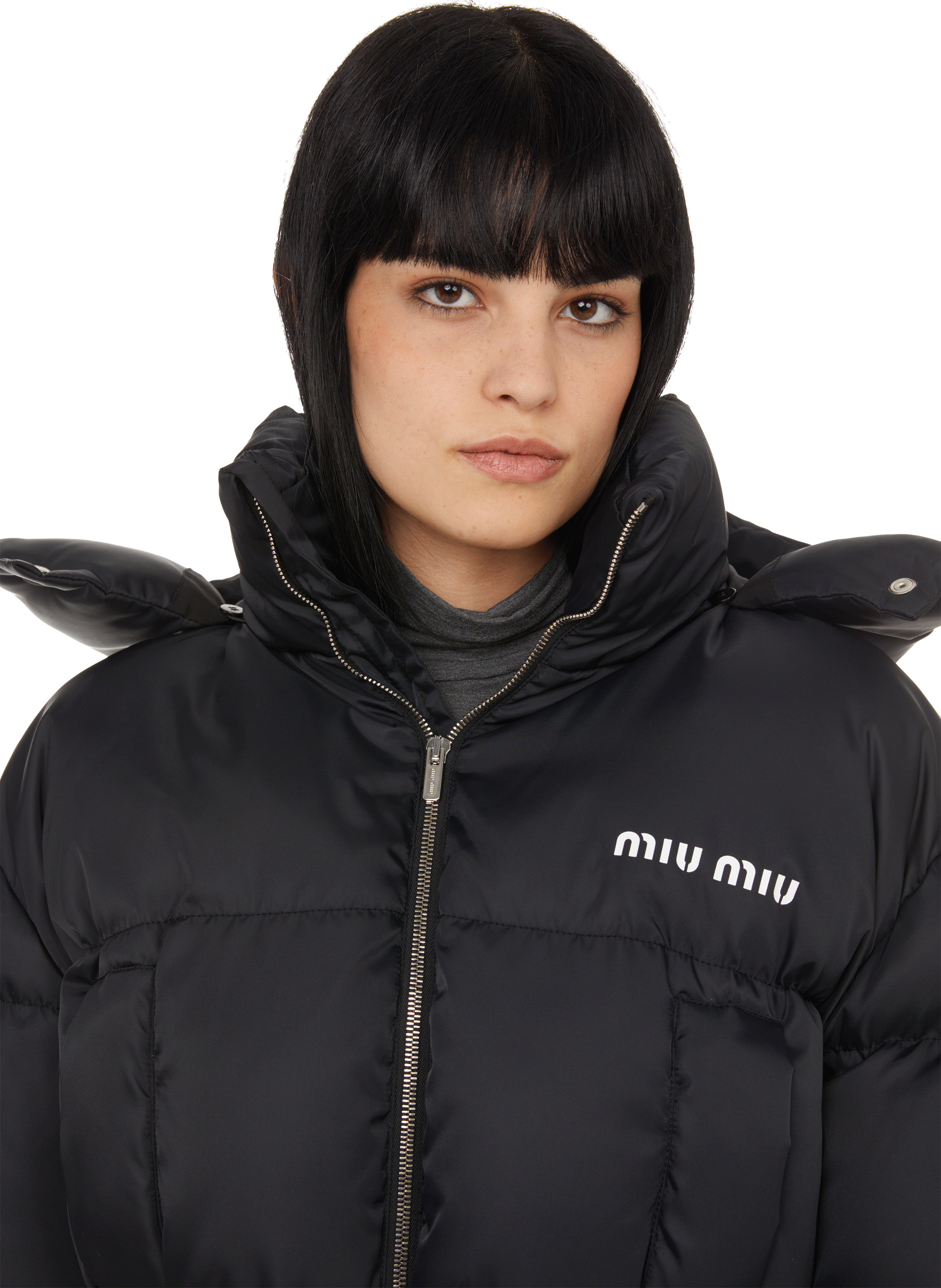 Korte donsjas MIU MIU Zwart