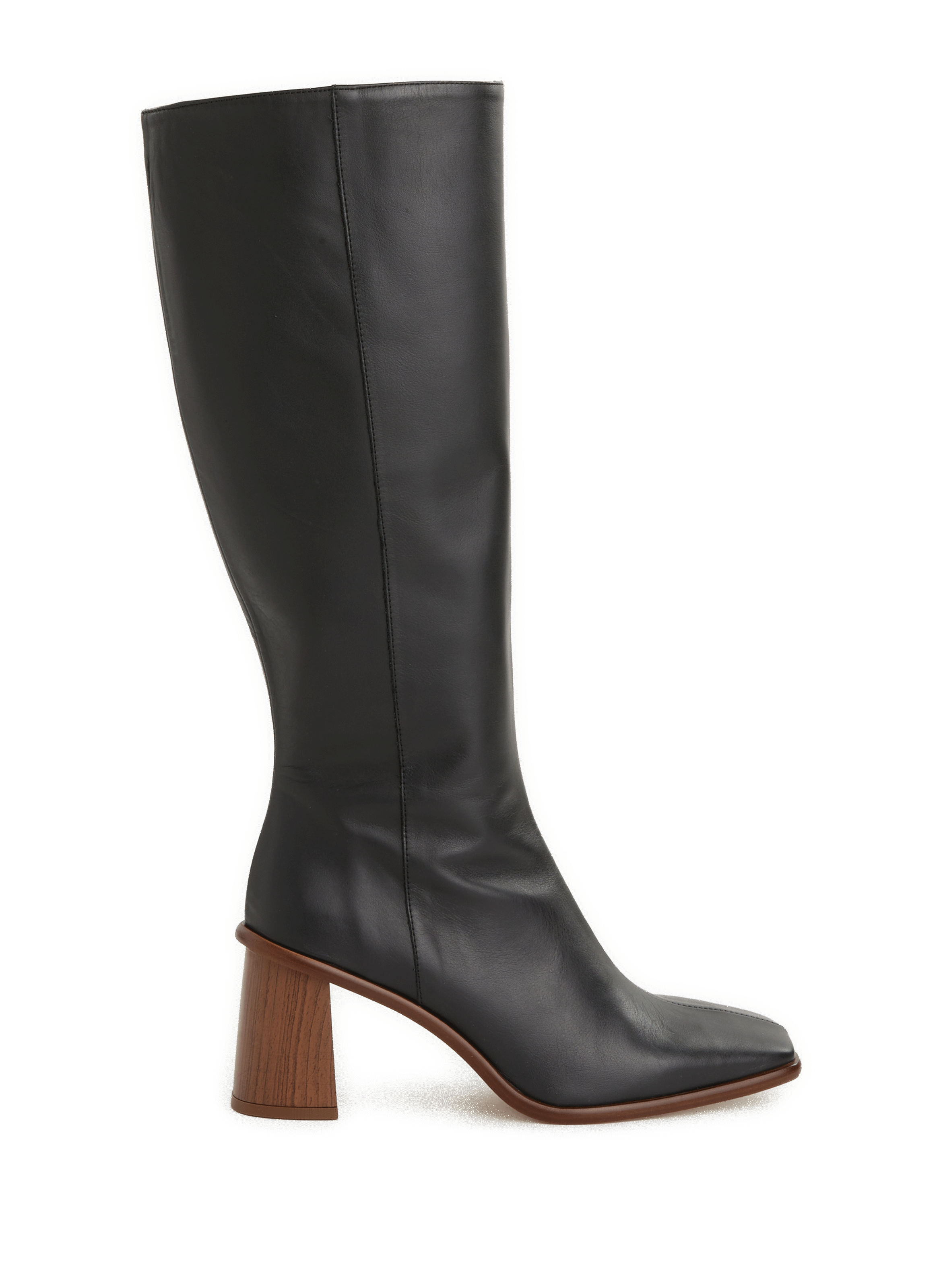 ALOHAS Bottes hautes en cuir  Noir