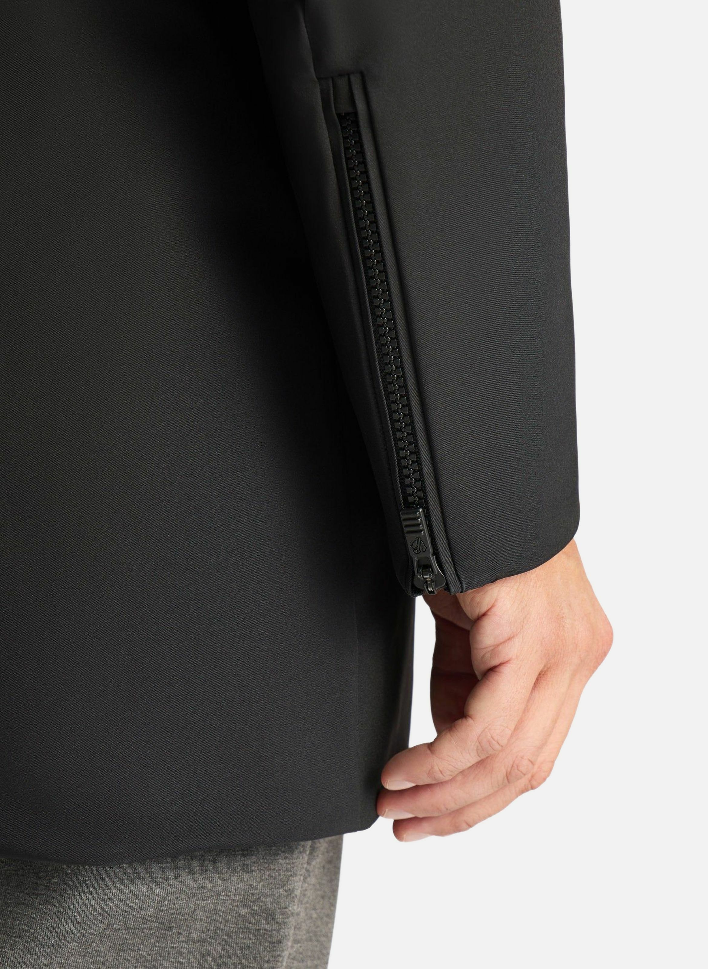 Manteau gezi col montant coupe regular FUSALP Noir