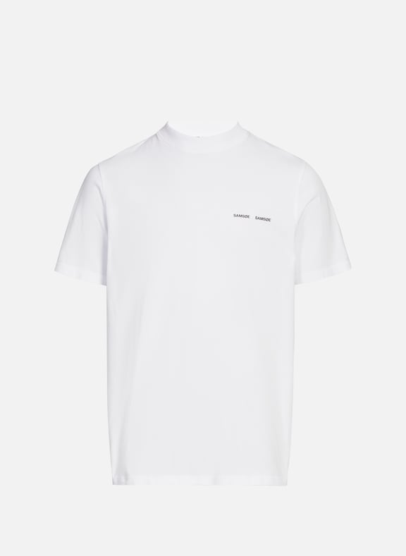 Organic cotton T-shirt White by SAMSOE SAMSOE SAMSOE SAMSOE Organic cotton T-shirt White