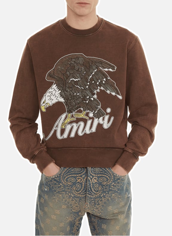 Eagle sweatshirt Brown by AMIRI AMIRI Eagle sweatshirt Brown