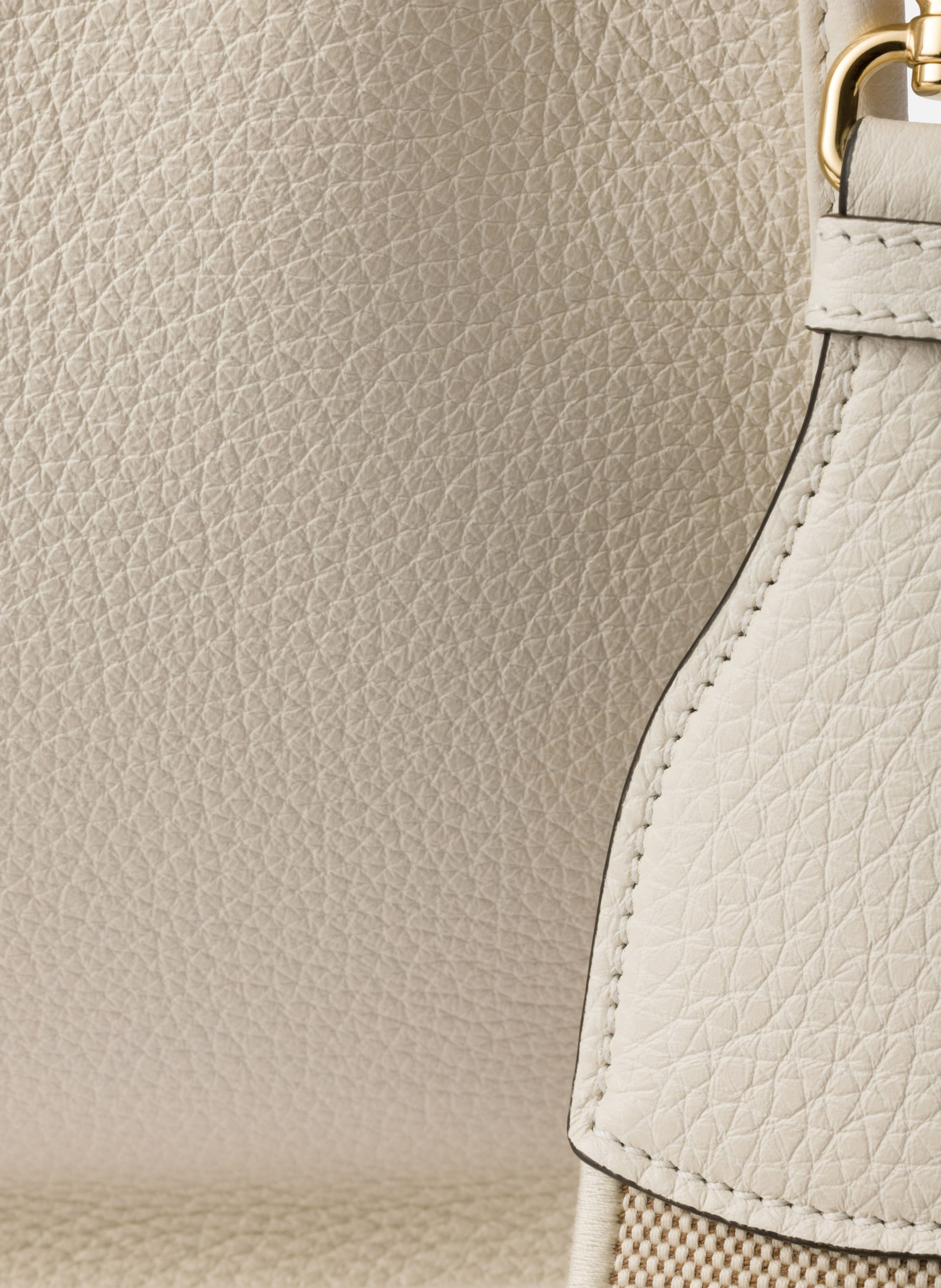 Mini sac porté épaule en cuir PRADA Blanc