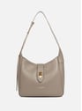 Small bucket bag - Top Double | Grey by LANCASTER LANCASTER Small bucket bag - Top Double | Grey