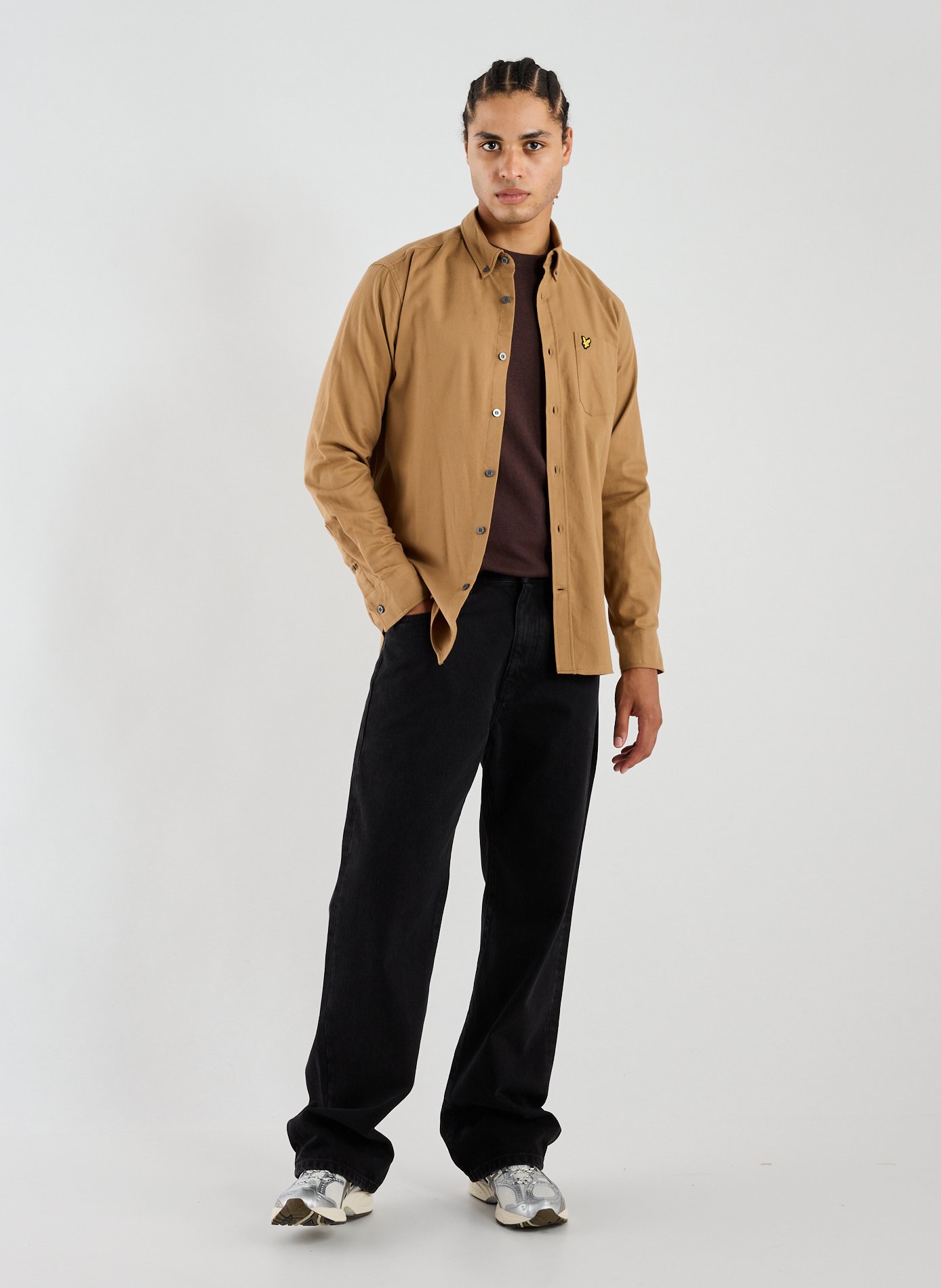  Cotton shirt LYLE & SCOTT Brown