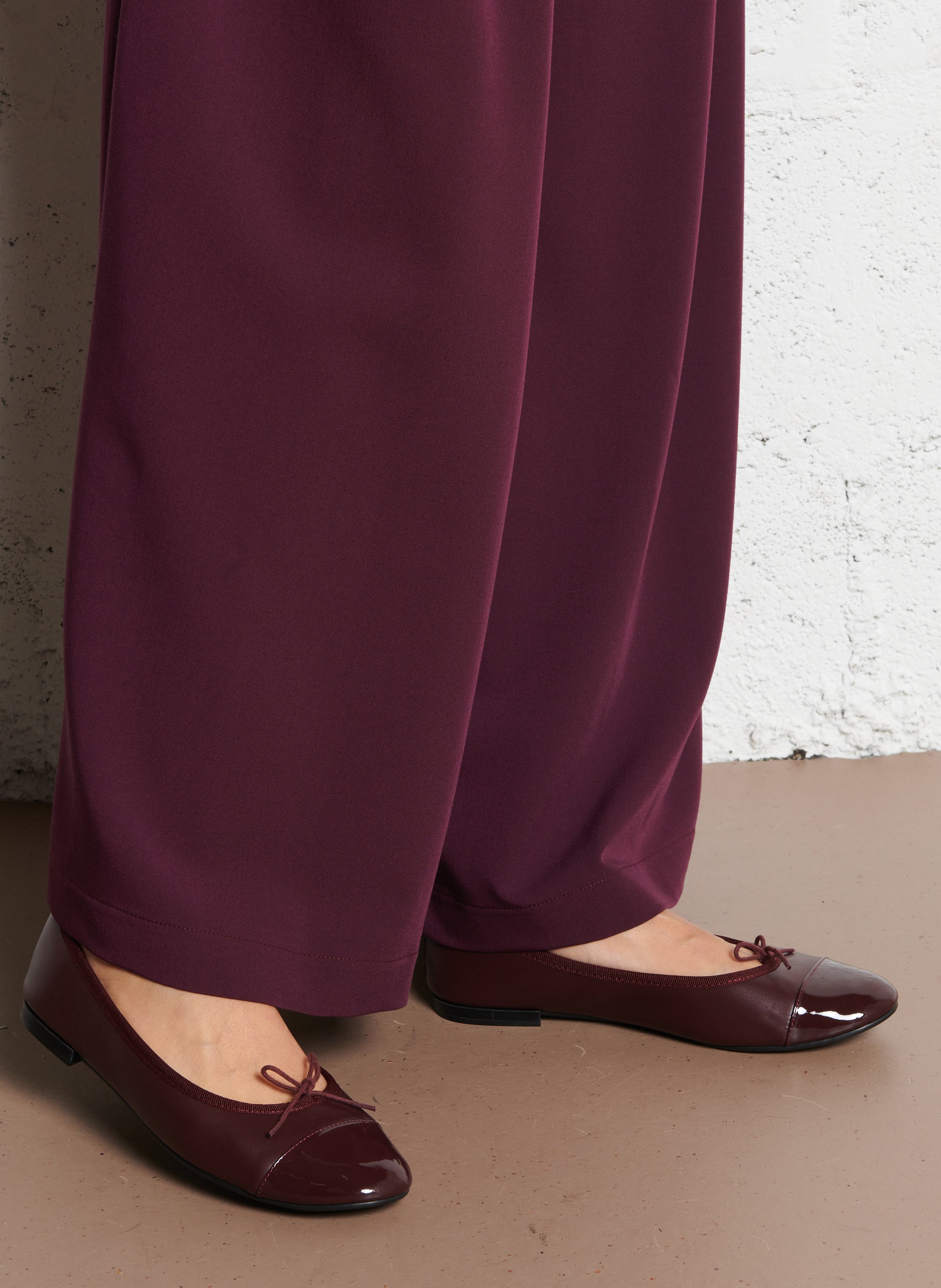 Ballerines en cuir flora REPETTO Rouge