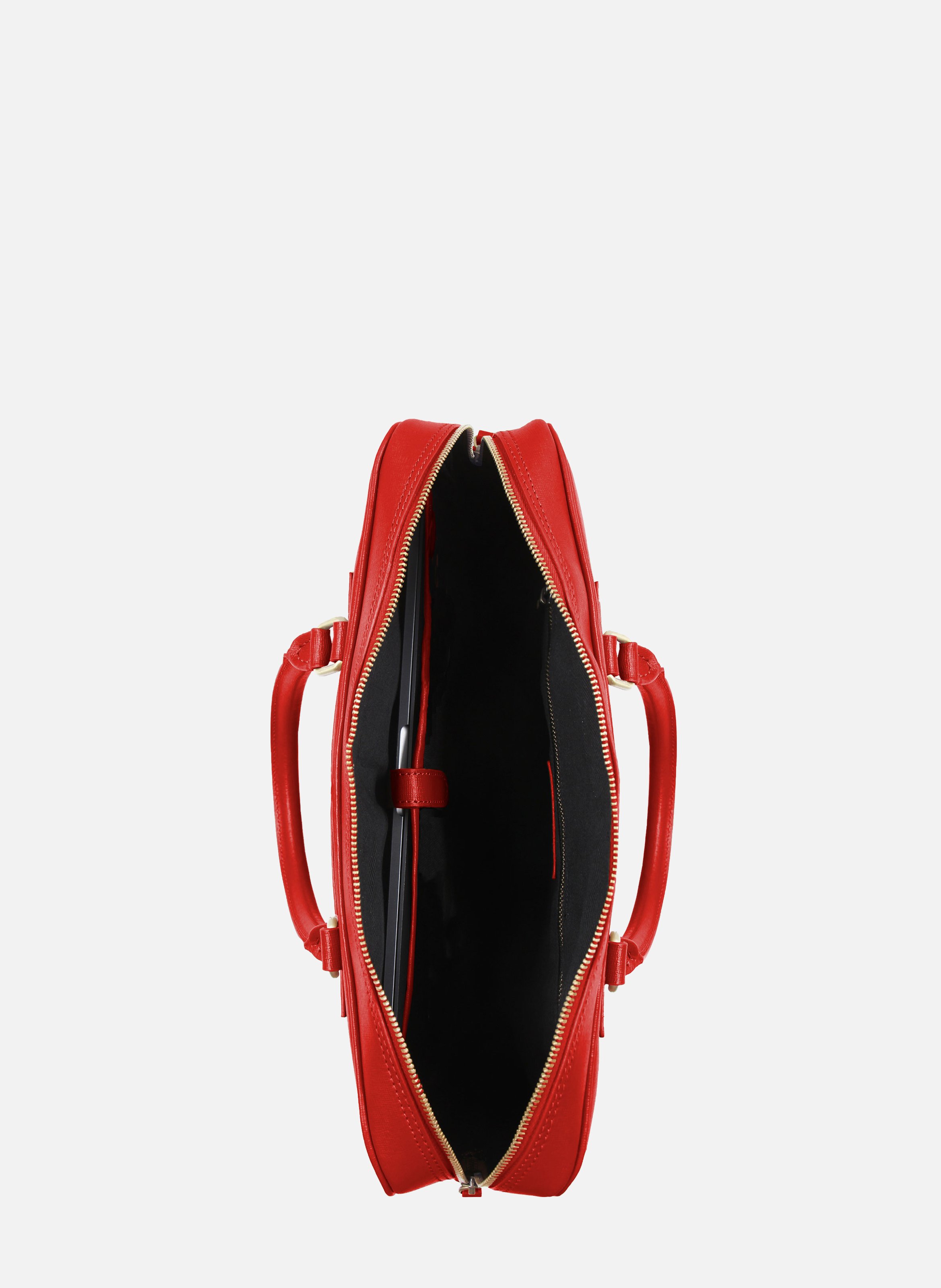 Sacoche cuir gravé Rouge