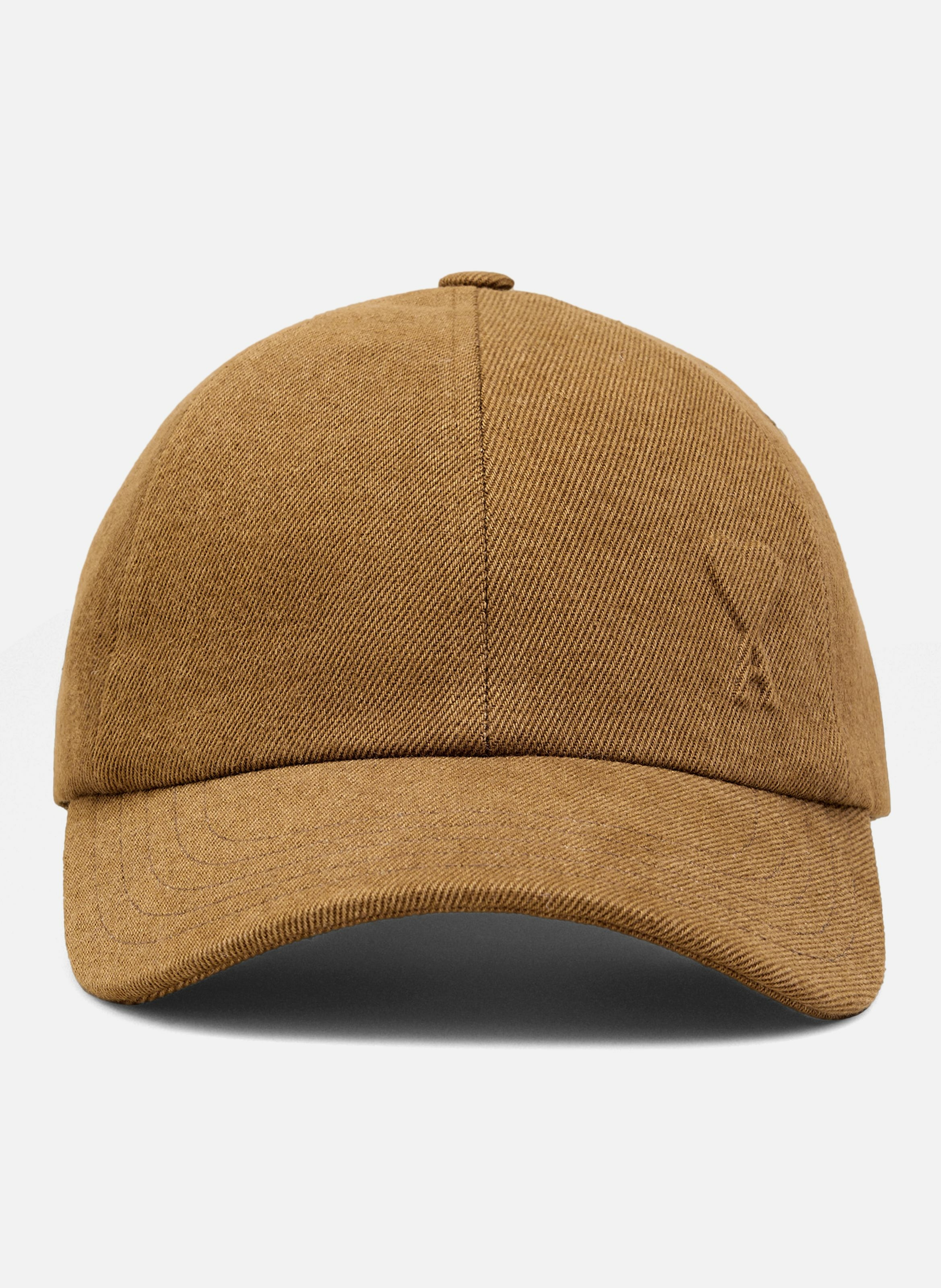 AMI PARIS Casquette ami de coeur embossé en coton unisexe Marron