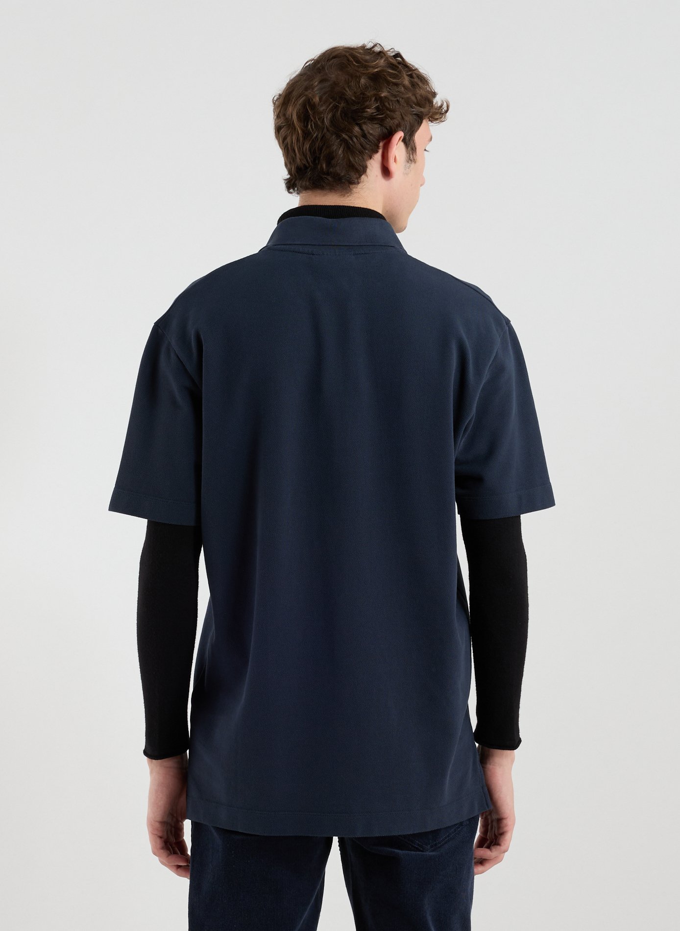  Cotton polo shirt  MAISON KITSUNÉ Blue
