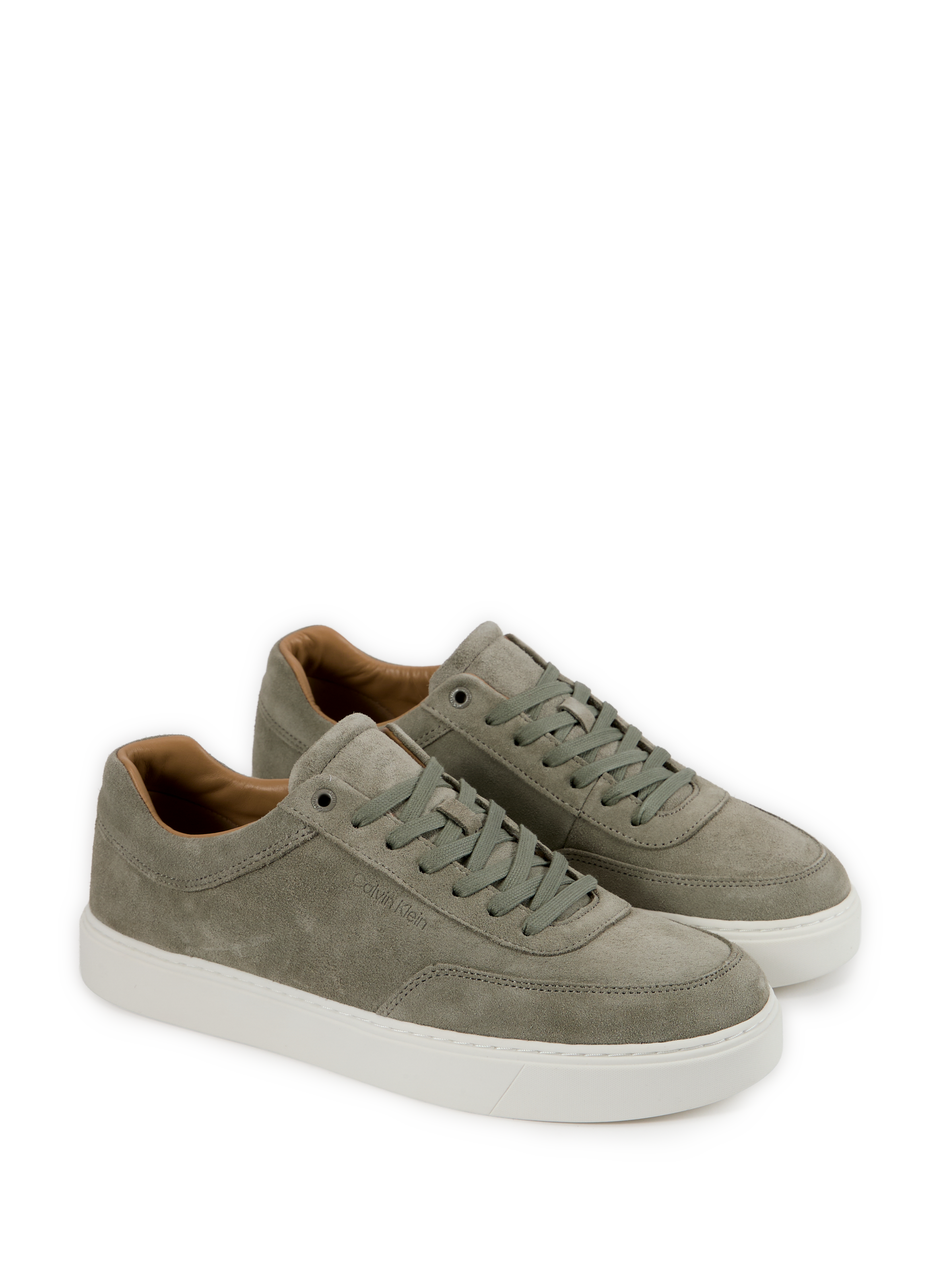 Leather sneakers CALVIN KLEIN Green