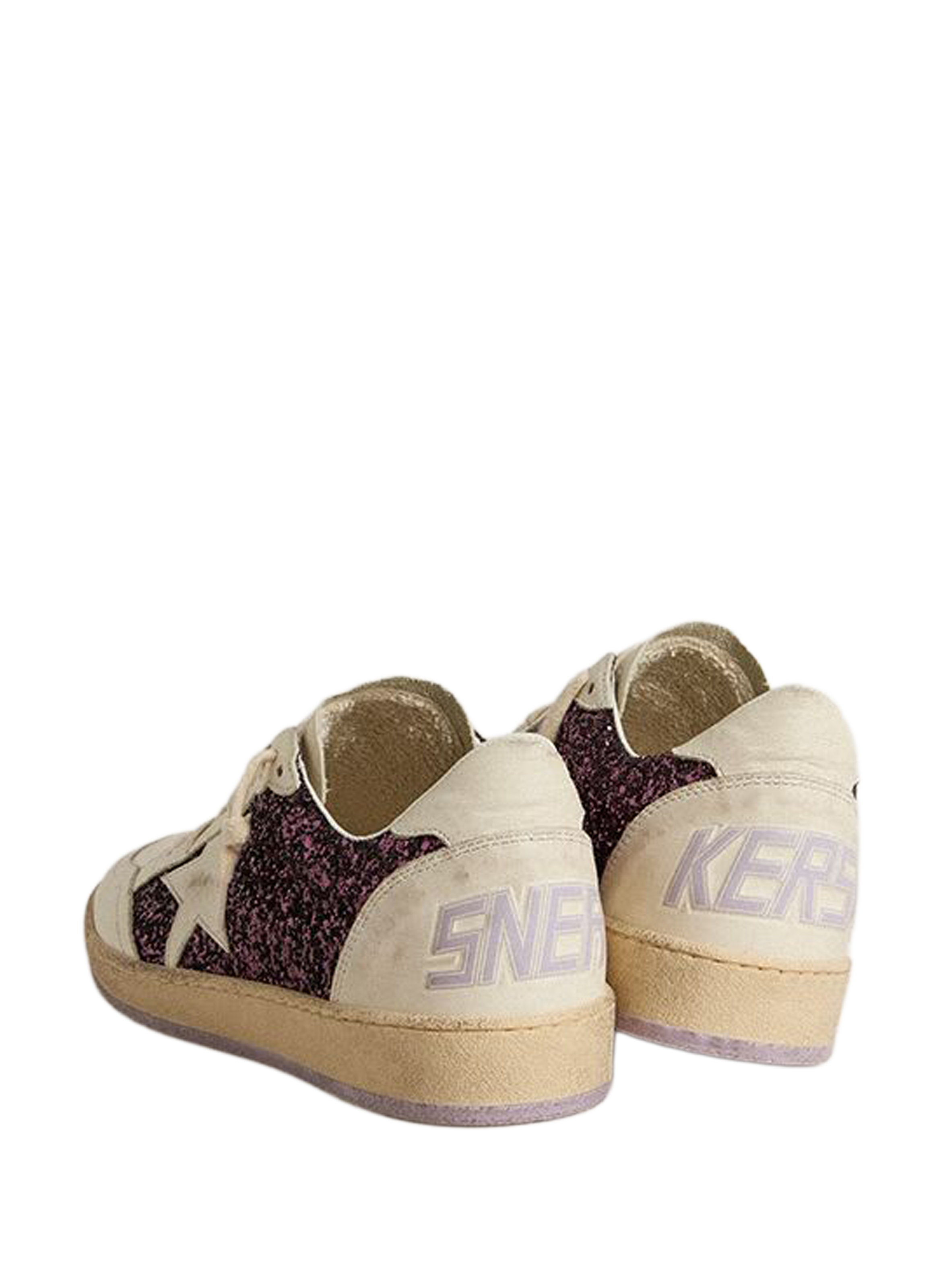 Baskets Ball Star en cuir GOLDEN GOOSE Violet