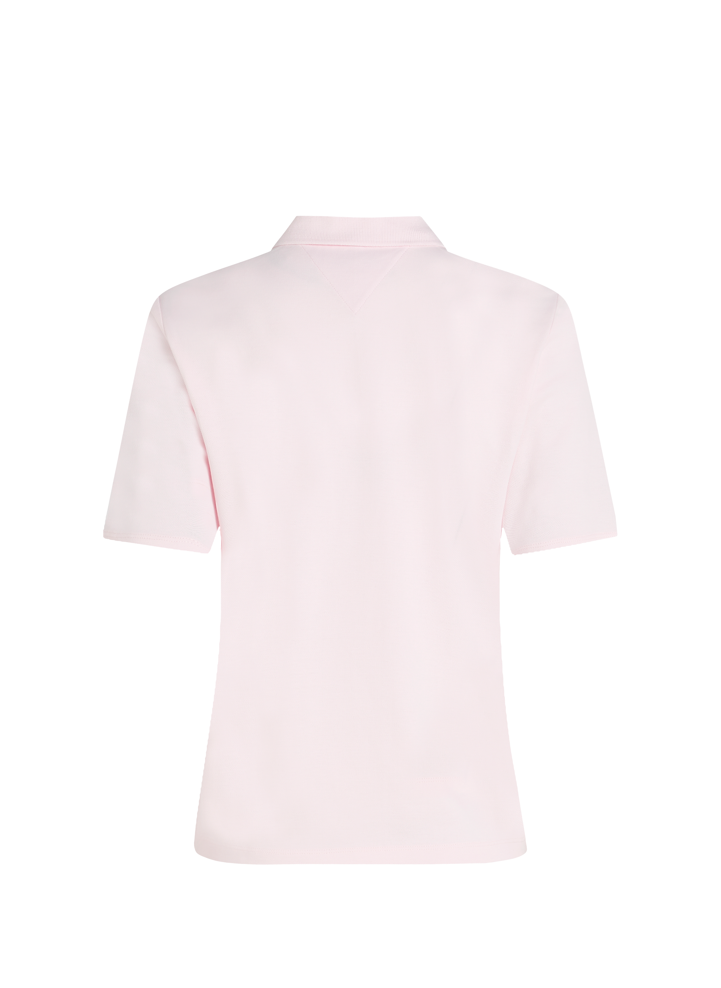 Polo droit en coton mélangé TOMMY HILFIGER Rose