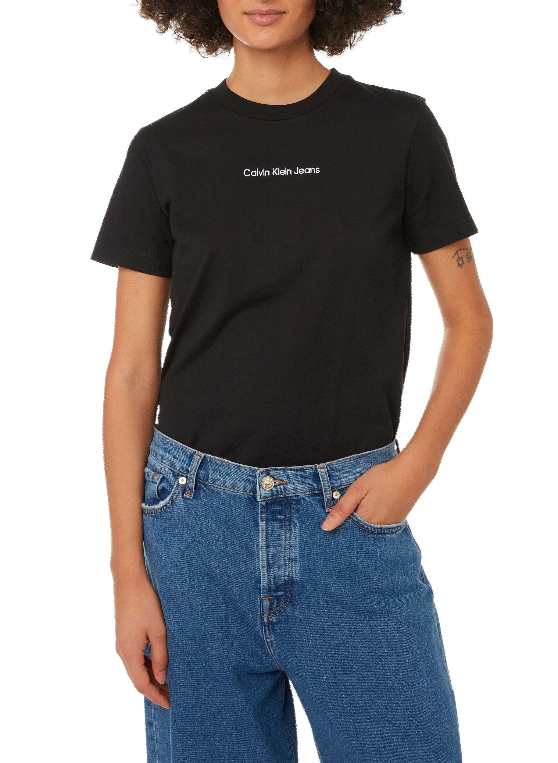 Organic cotton T-shirt Black CALVIN KLEIN