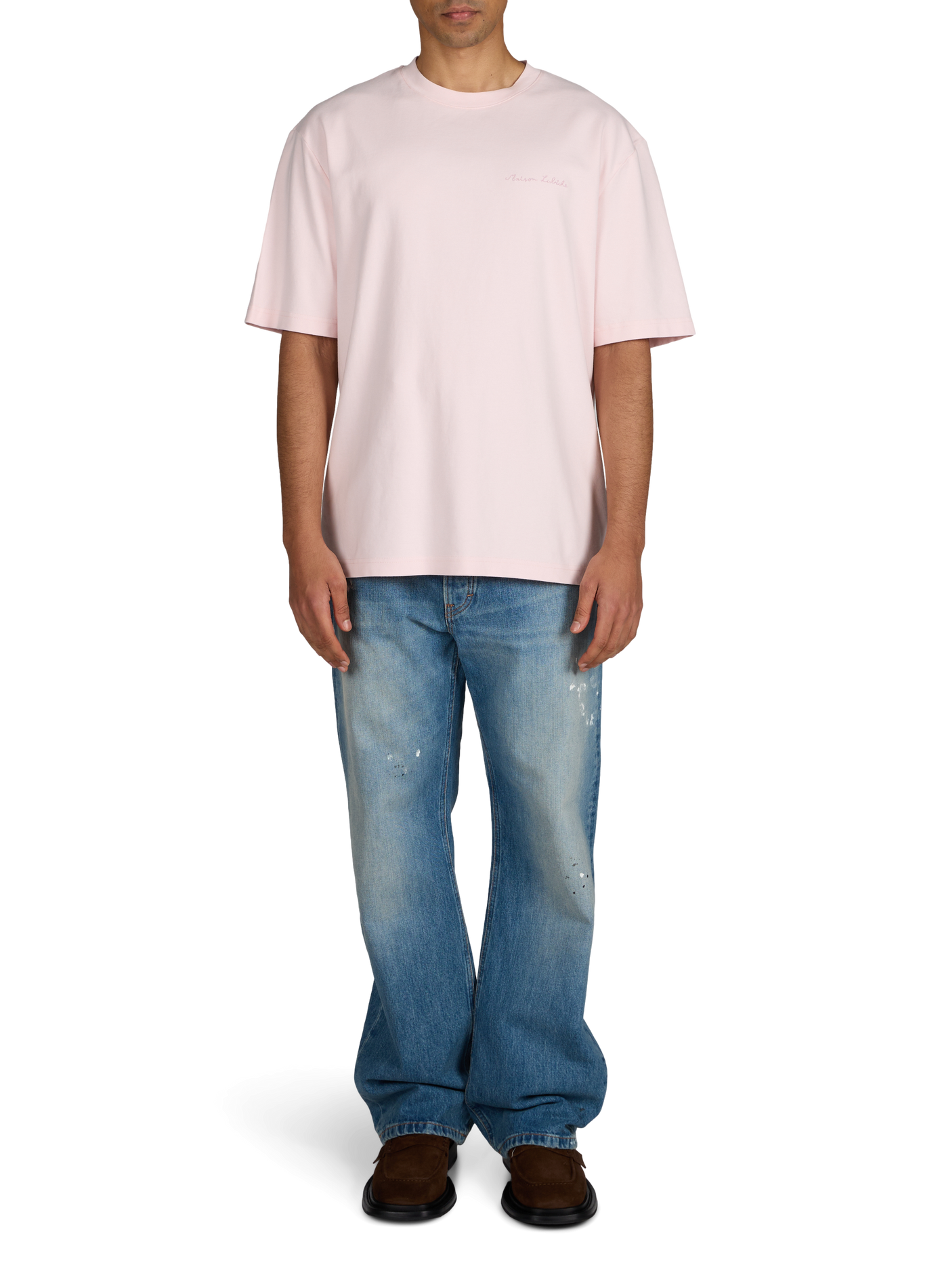 Straight fit Chassaigne organic cotton t-shirt MAISON LABICHE Pink